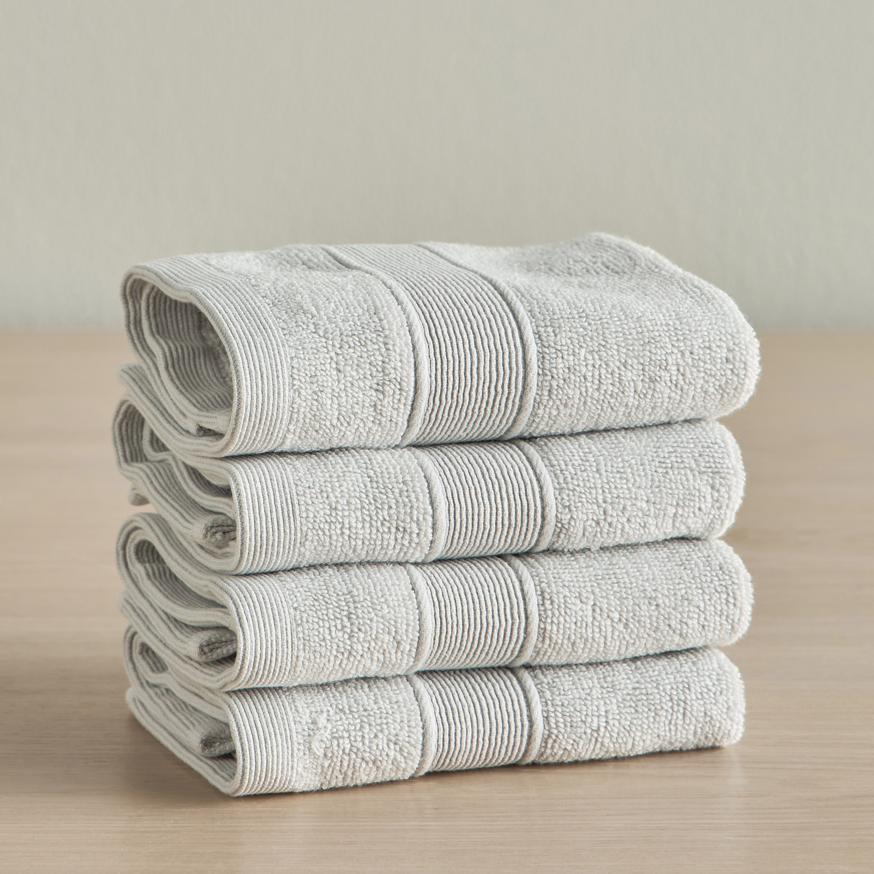 Eco Soft 4-Piece 650 GSM Organic Turkish Cotton Fingertip Towel Set - 30x30 cm-household-bathandlaundry-bathlinen-towels-image-1