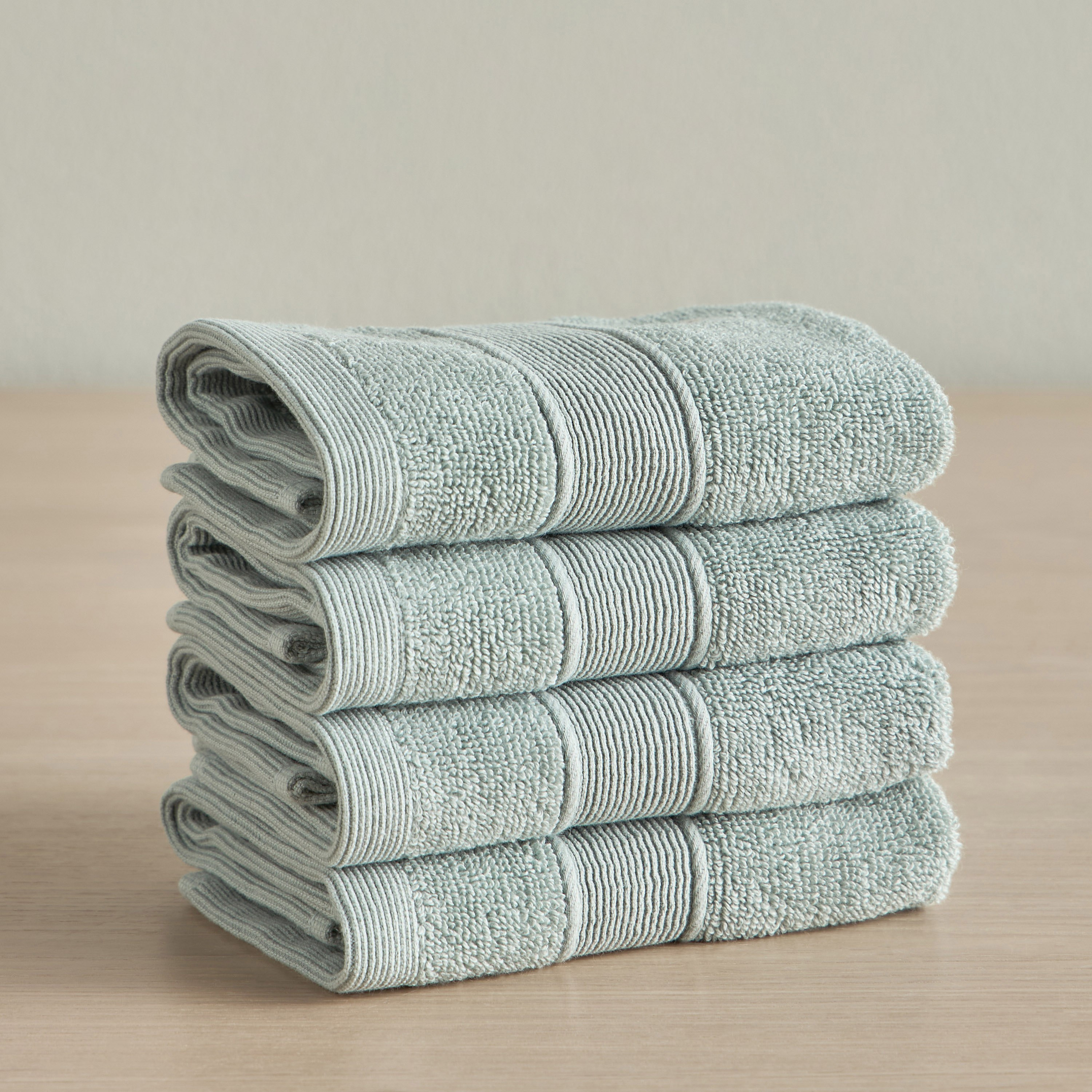 Eco Soft 4-Piece 650 GSM Organic Turkish Cotton Fingertip Towel Set - 30x30 cm-household-bathandlaundry-bathlinen-towels-image-1