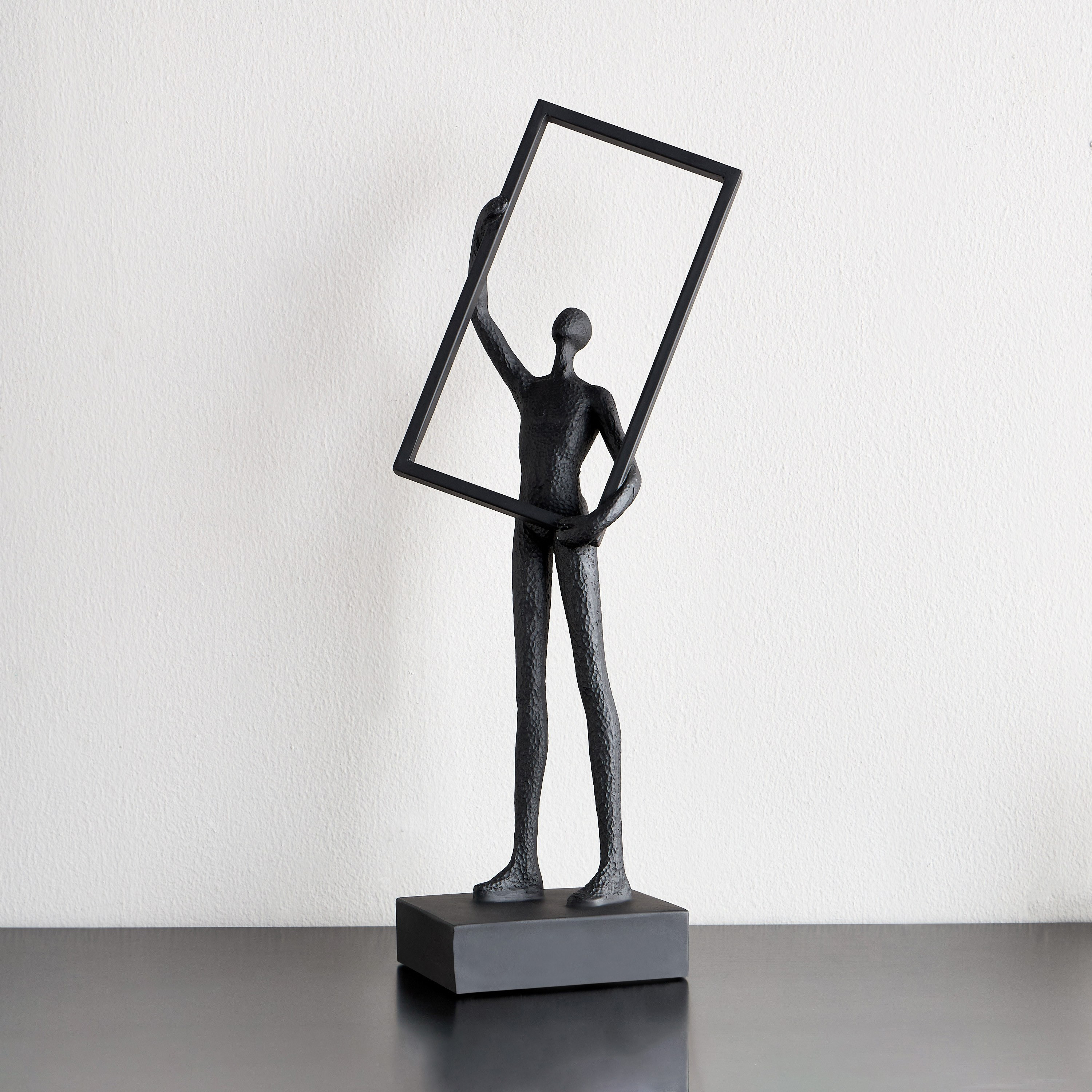 Shop Matt Man Holding Frame Figurine Online | Home Centre UAE
