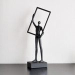 Shop Matt Man Holding Frame Figurine Online | Home Centre UAE