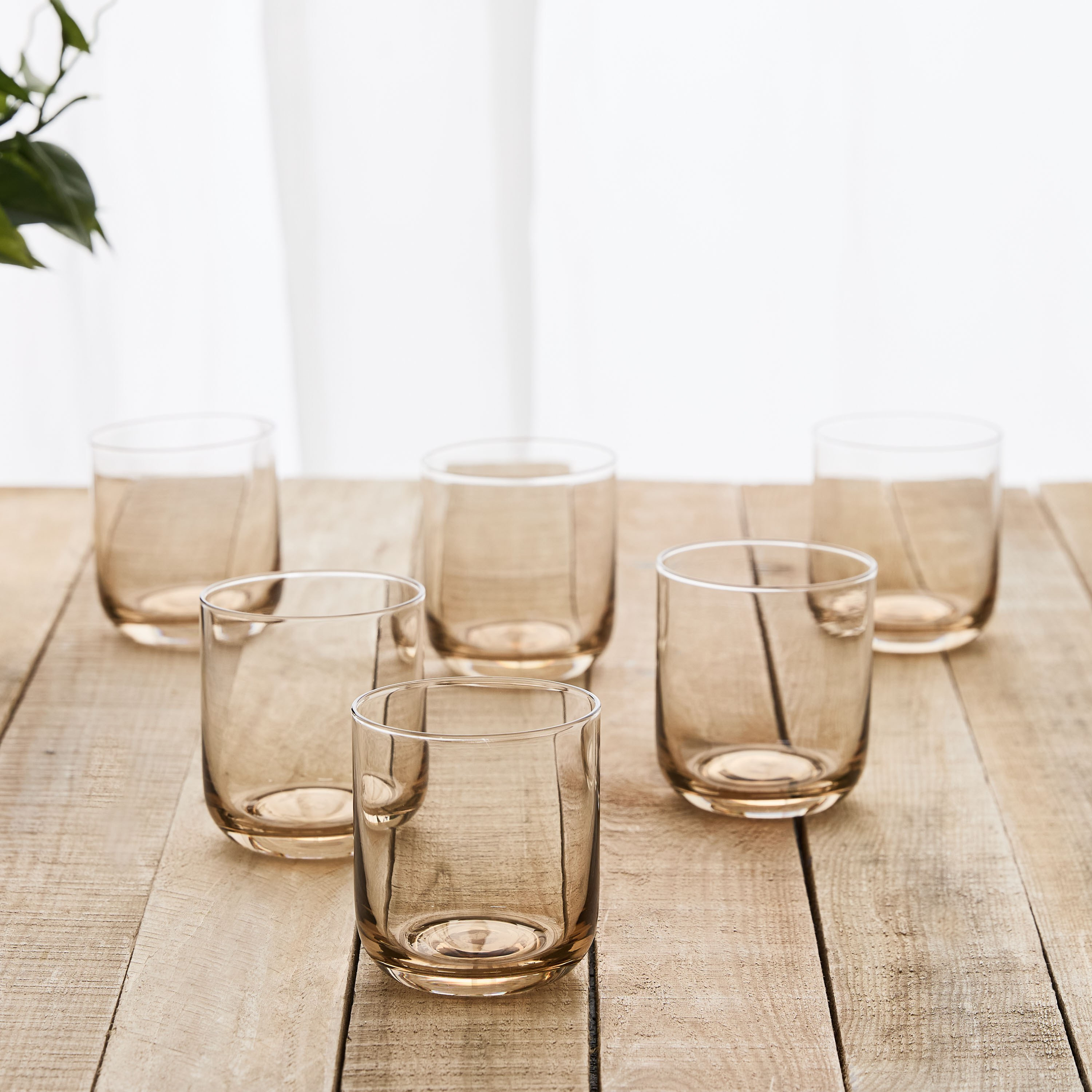 Earthy Pebble 6-Piece Glass Set - 320 ml-household-dining-glassware-drinkingglasses-image-1