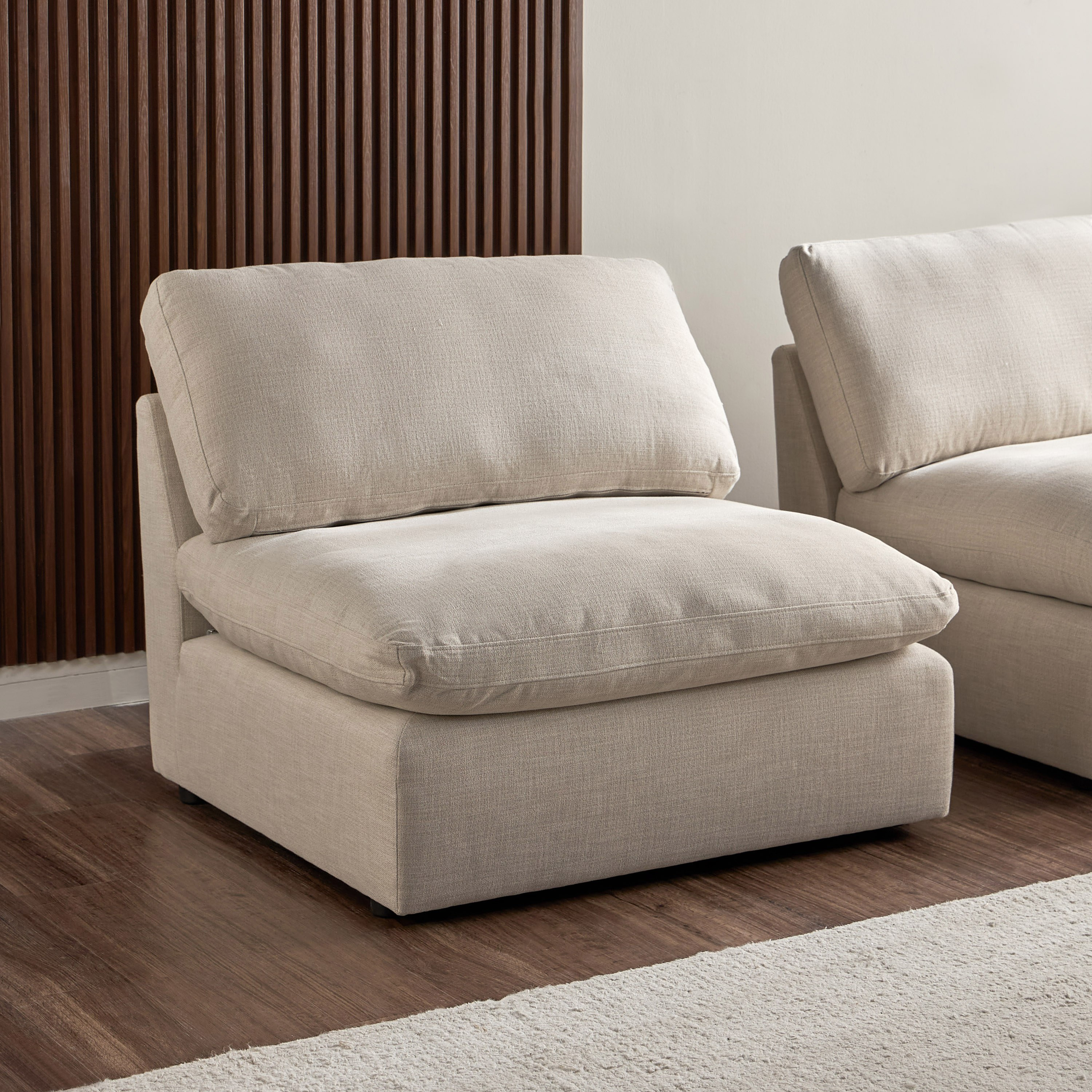 Shop Swin Fabric Armless Modular Sofa | Homecentre UAE