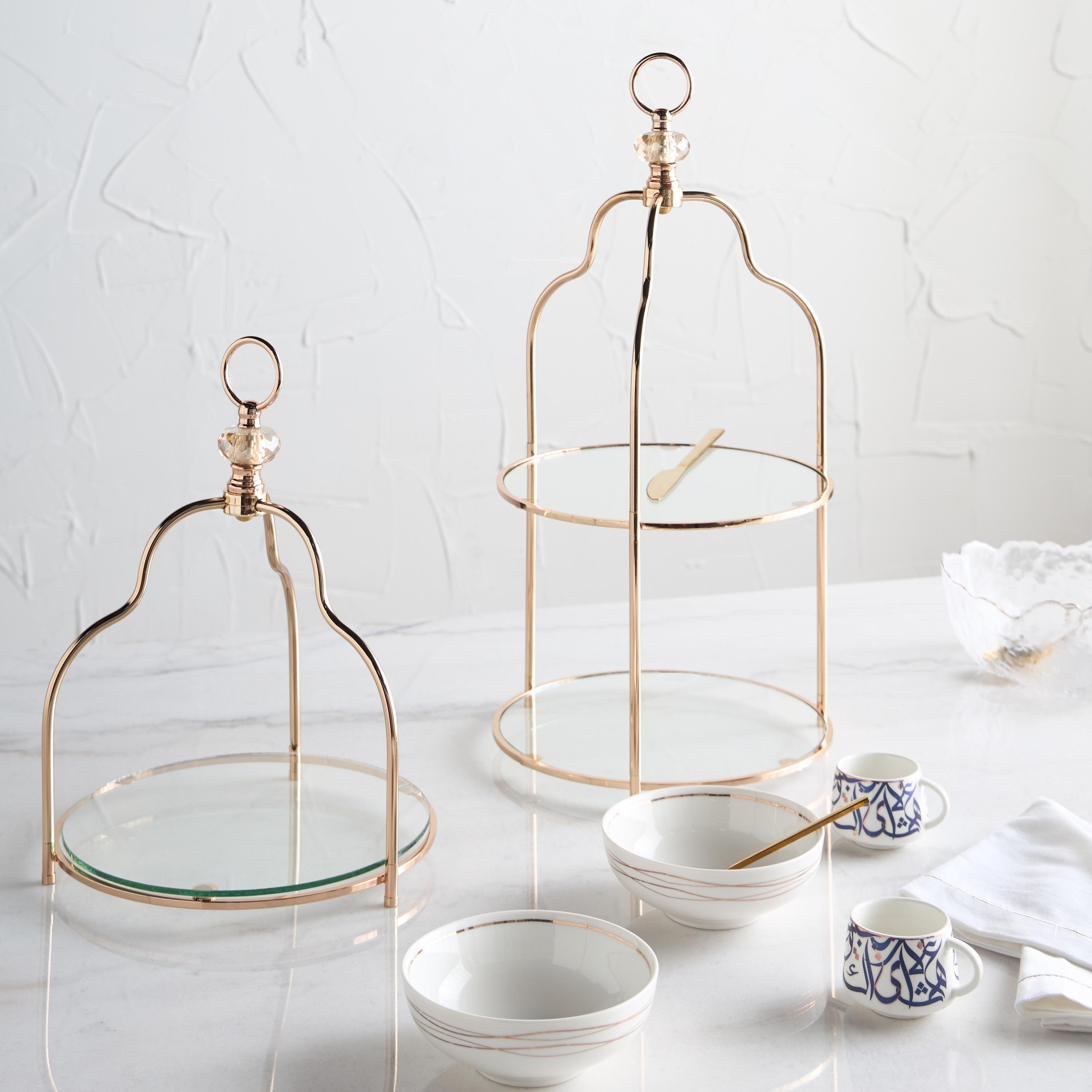 Larissa 2-Tier Cake Stand - 50 cm-household-decor-boxesandtrays-image-4