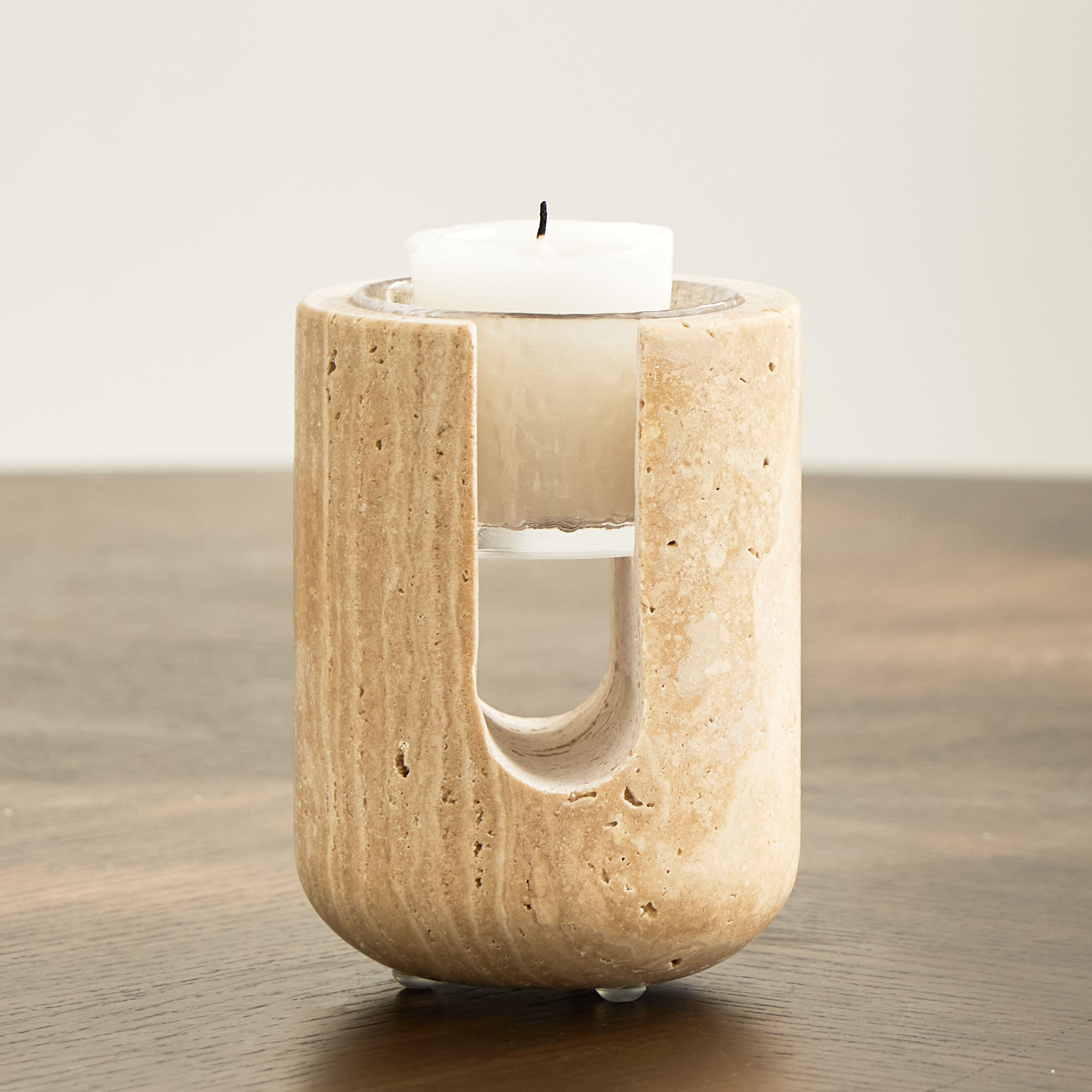 Earthy Tealight Candleholder-household-decor-candleholdersandlanterns-image-1