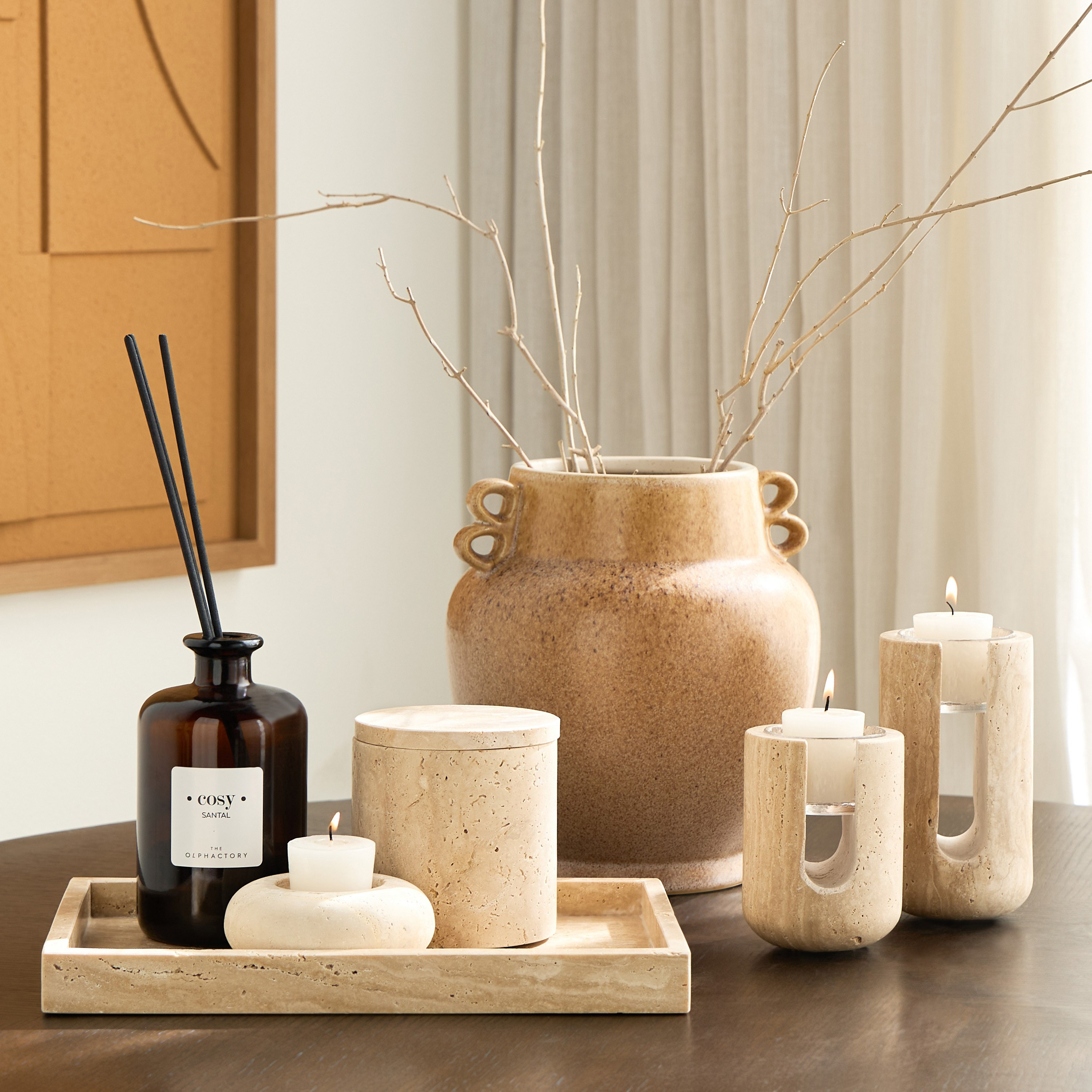 Earthy Pebbles Decorative Jar-household-decor-boxesandtrays-image-4