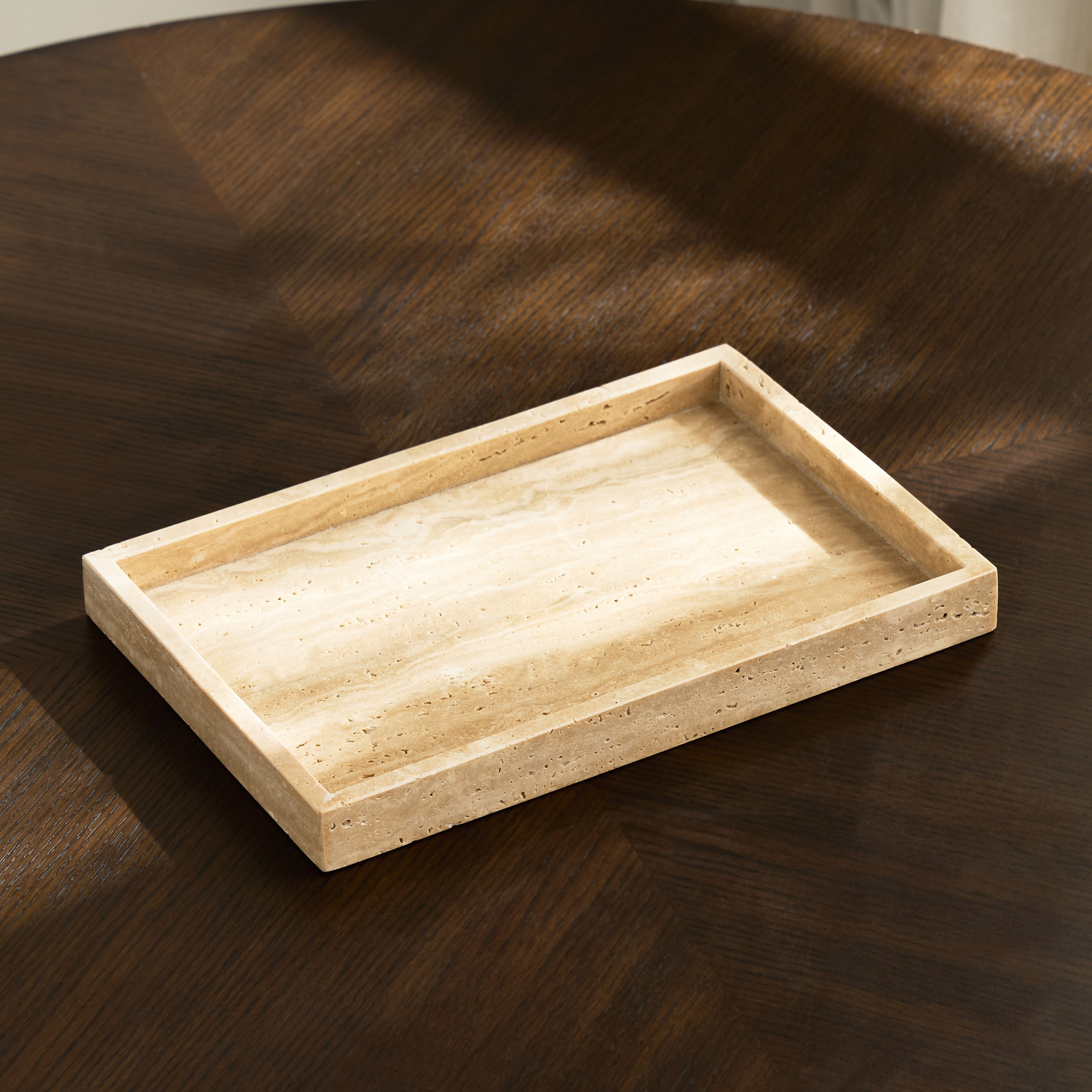 Earthy Pebbles Decorative Tray-household-decor-boxesandtrays-image-1