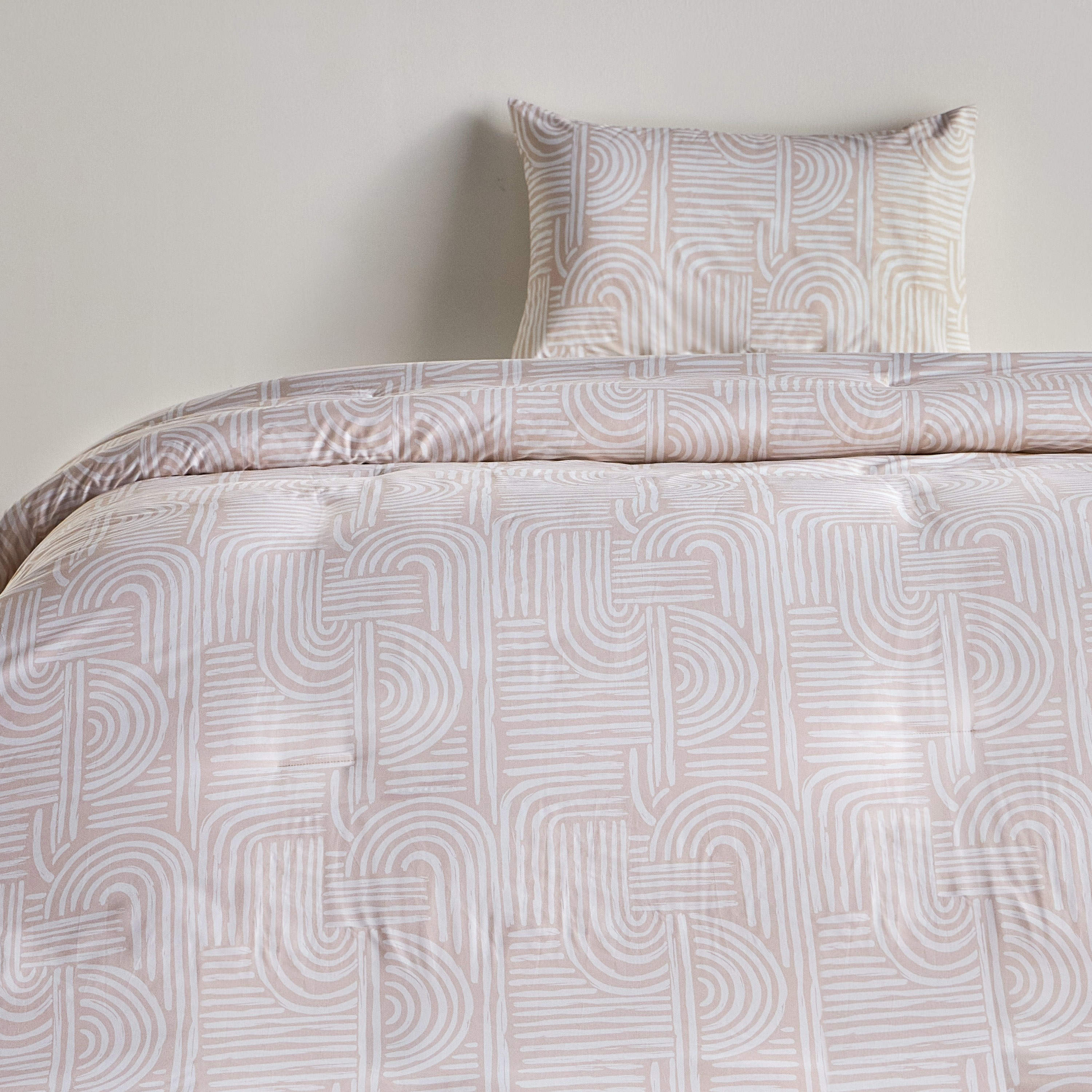 Graphic Cotton 144 Thread Count 2-Piece Single Comforter Set - 160x240 cm-household-bedding-comfortersandbedspreads-comforters-image-2