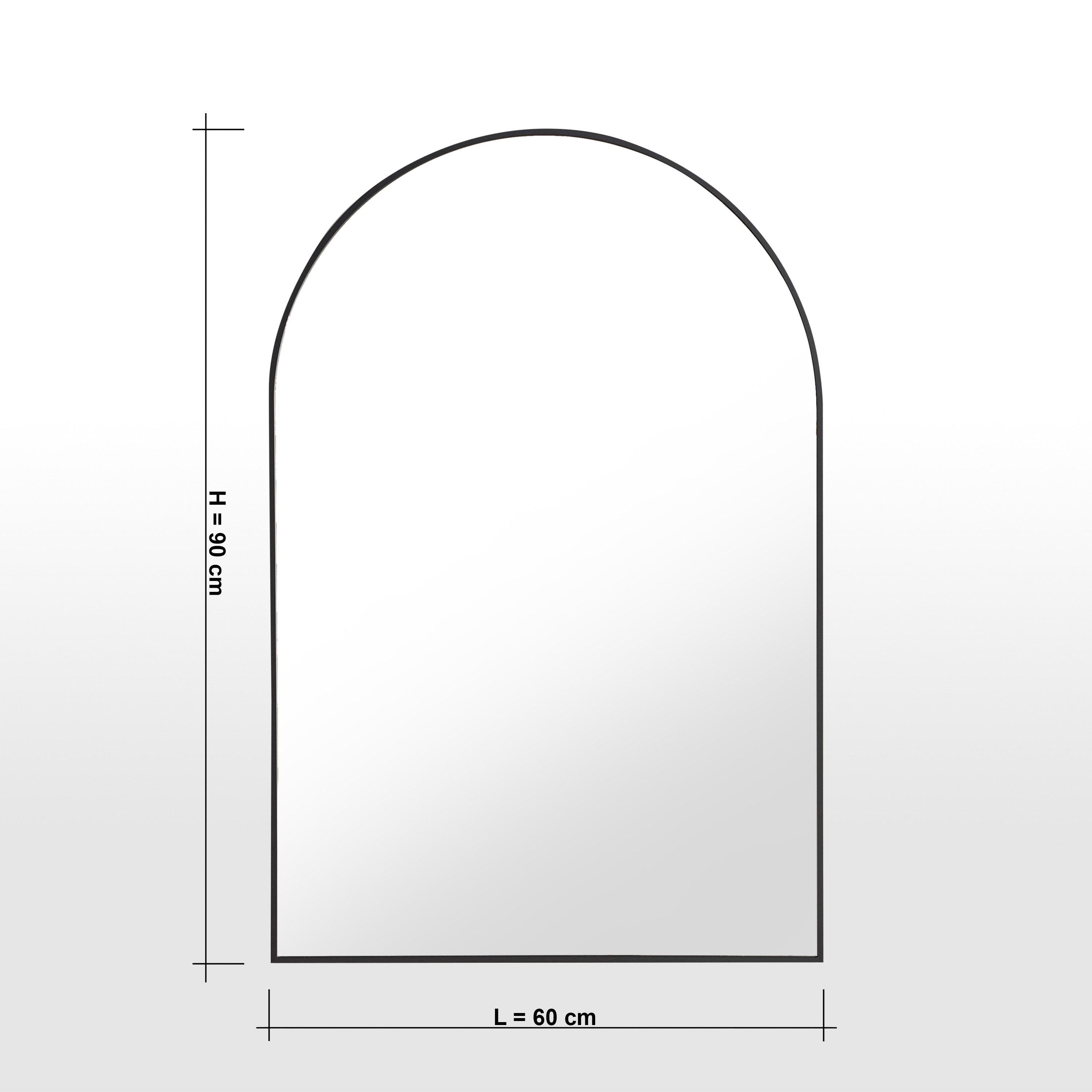 Artemis Arch Wall Mirror - 90x60 cm-household-walldecorandmirrors-mirrors-wallmirrors-image-4
