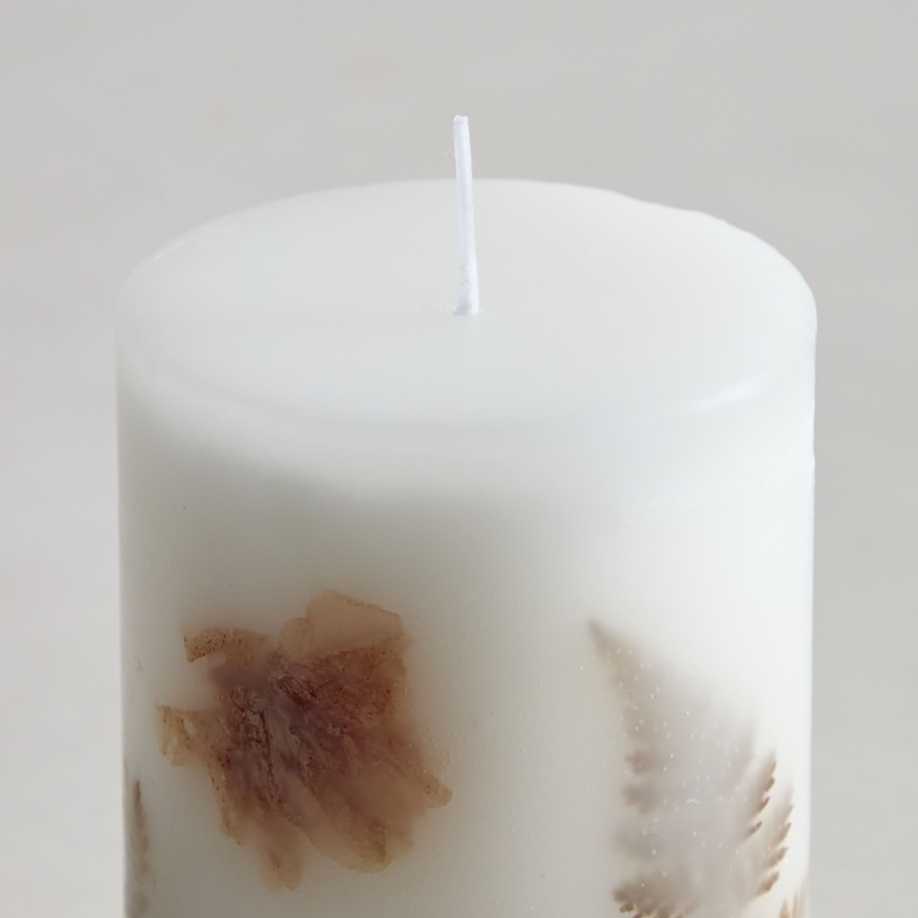 Botanic Unscented Pillar Candle - 30 h-household-homefragrance-candles-image-2