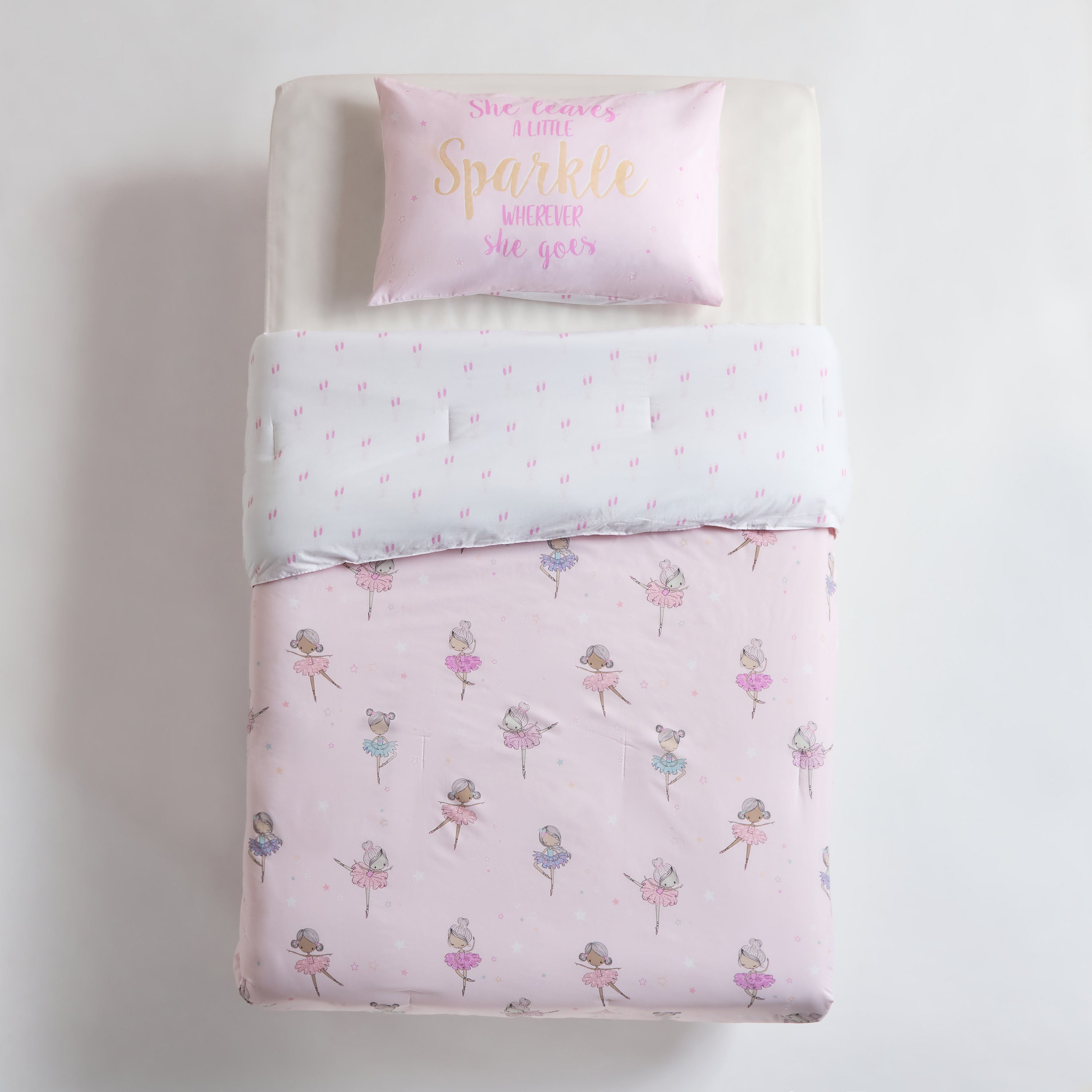 Baby Ballerina Cotton 2-Piece Full Comforter Set - 160x220 cm-kids-beddingandwindows-bedding-comforters-image-3