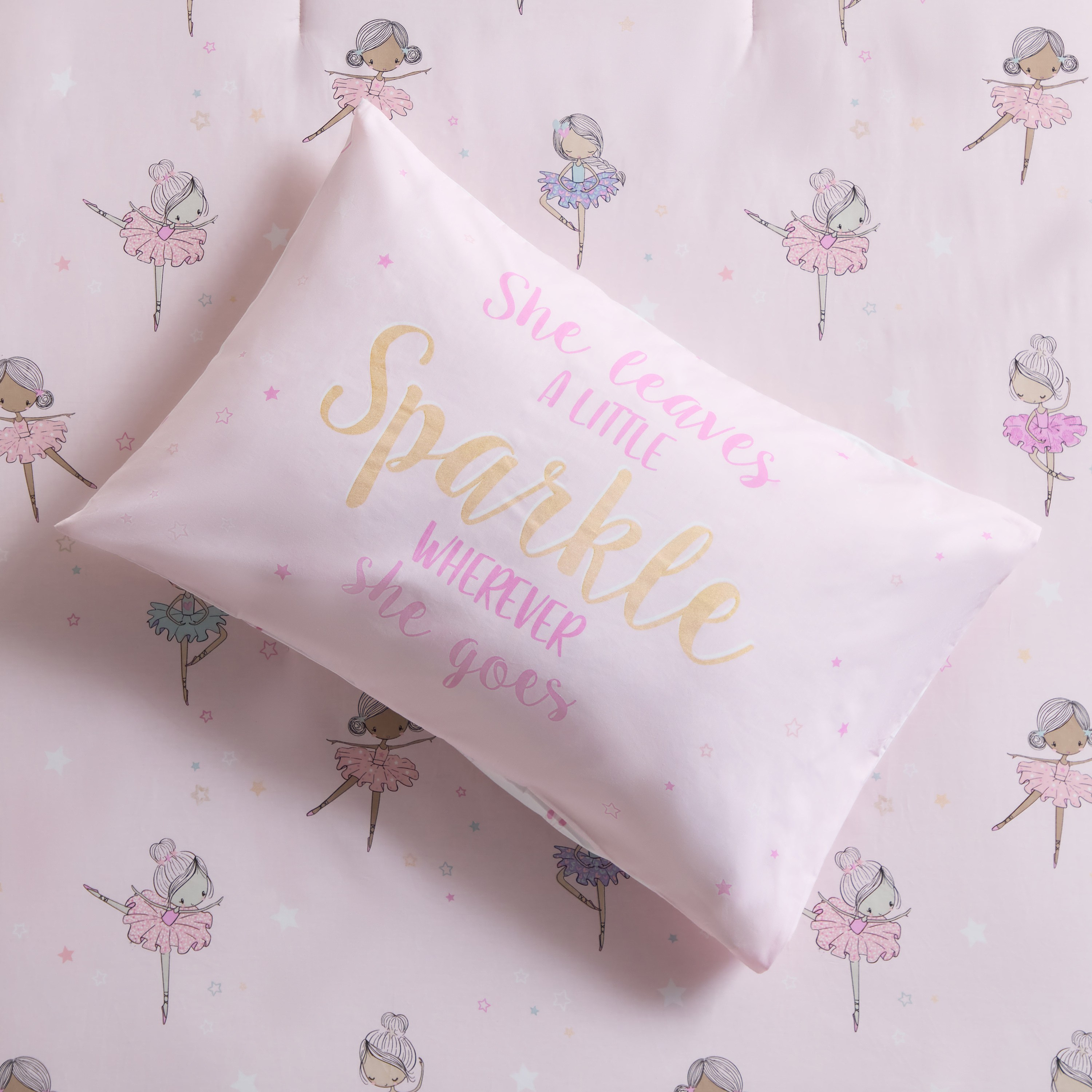 Baby Ballerina Cotton 2-Piece Full Comforter Set - 160x220 cm-kids-beddingandwindows-bedding-comforters-image-4