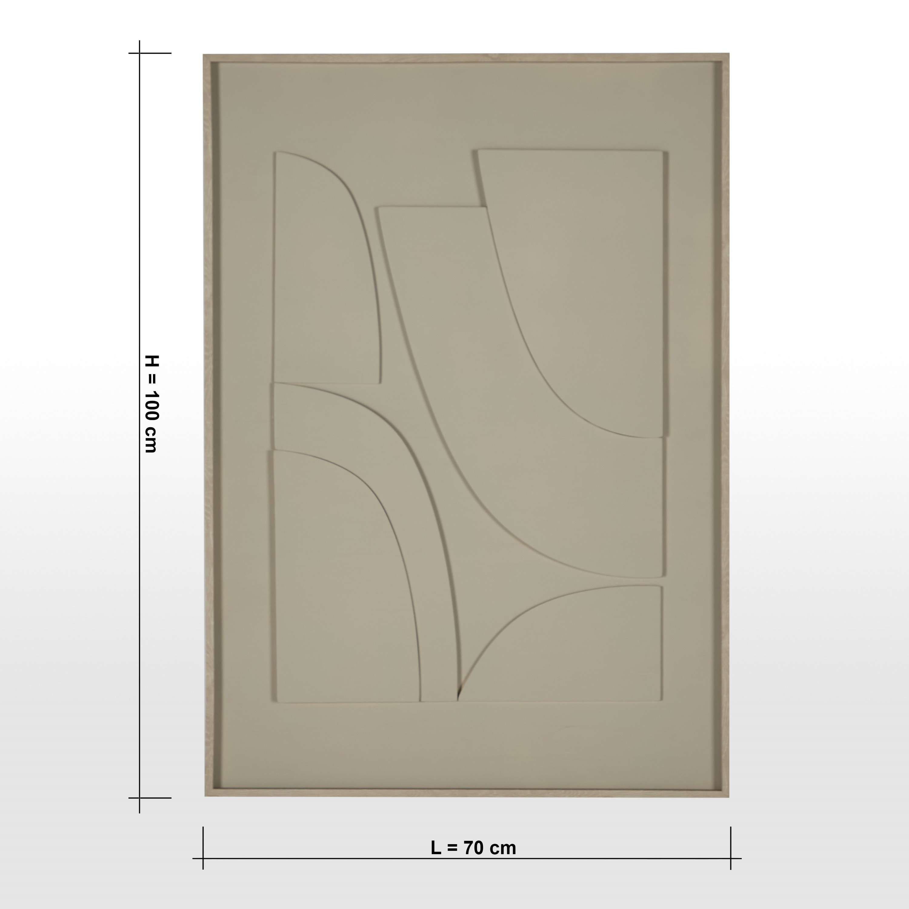 Acor 3D Framed Wall Art - 70x100 cm-household-walldecorandmirrors-wallart-image-5