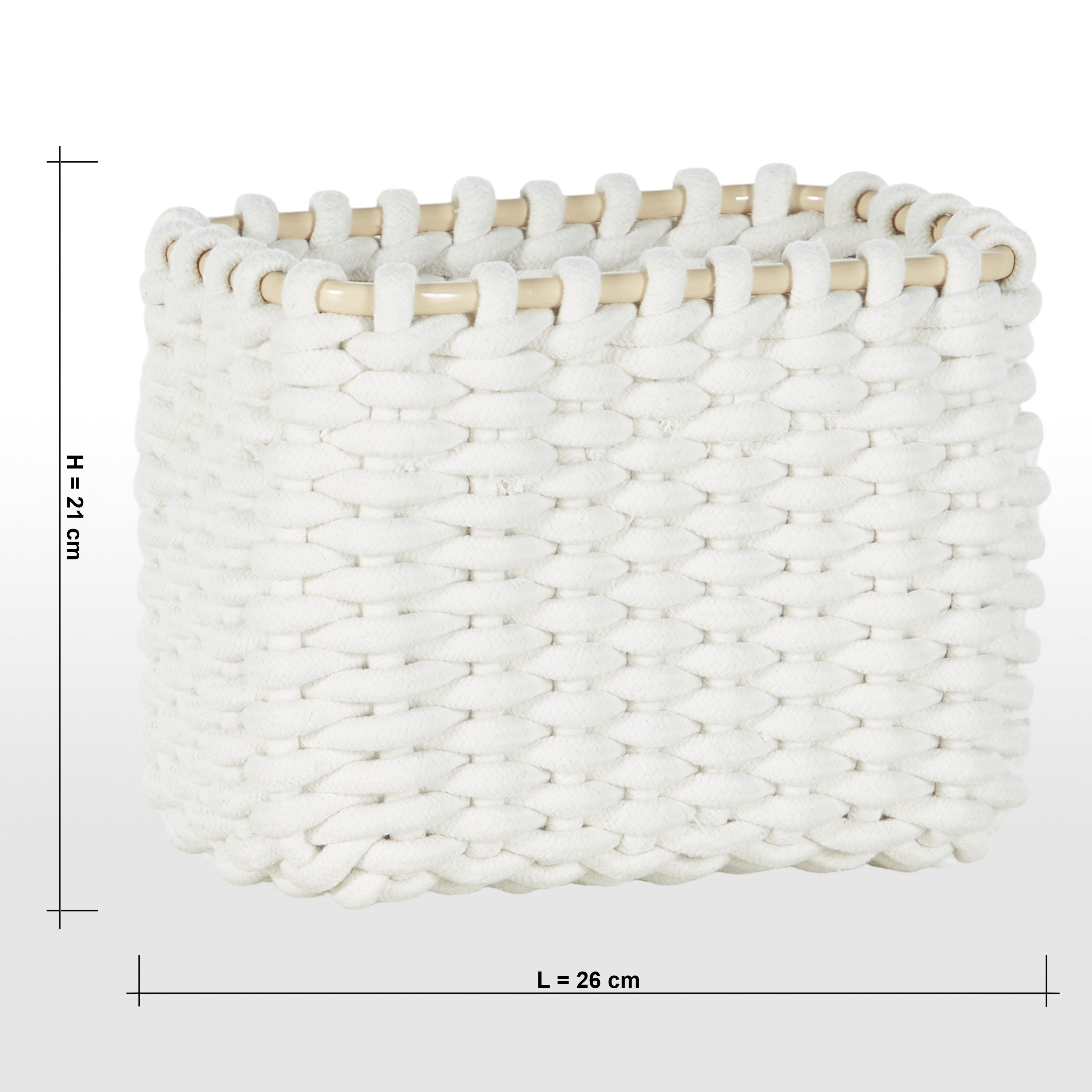 Zianna Storage Basket - 26x16x21 cm-household-storage-storagesolutions-storageboxesandbaskets-image-4