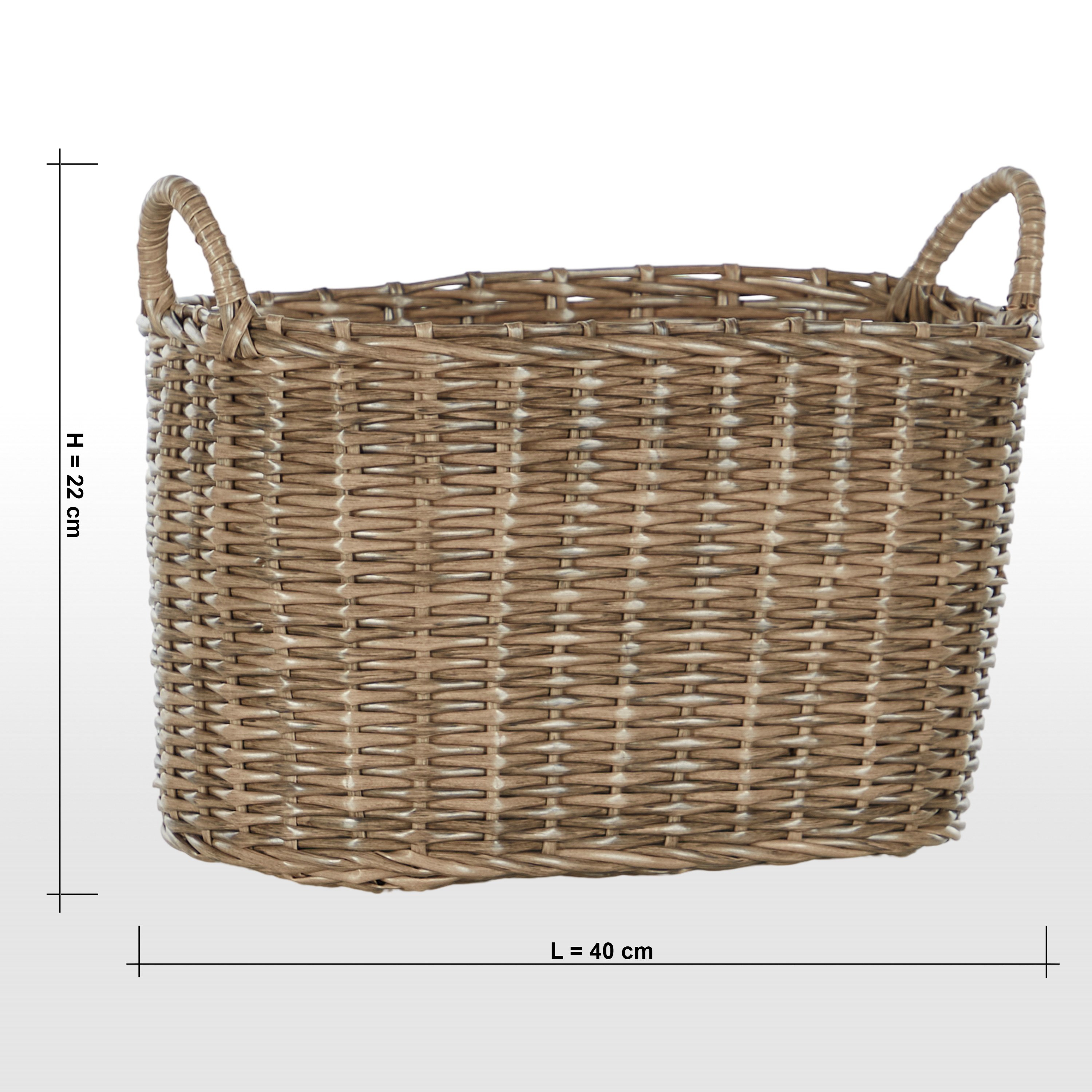 Vera Storage Basket - 40x28x22 cm-household-storage-storagesolutions-storageboxesandbaskets-image-4