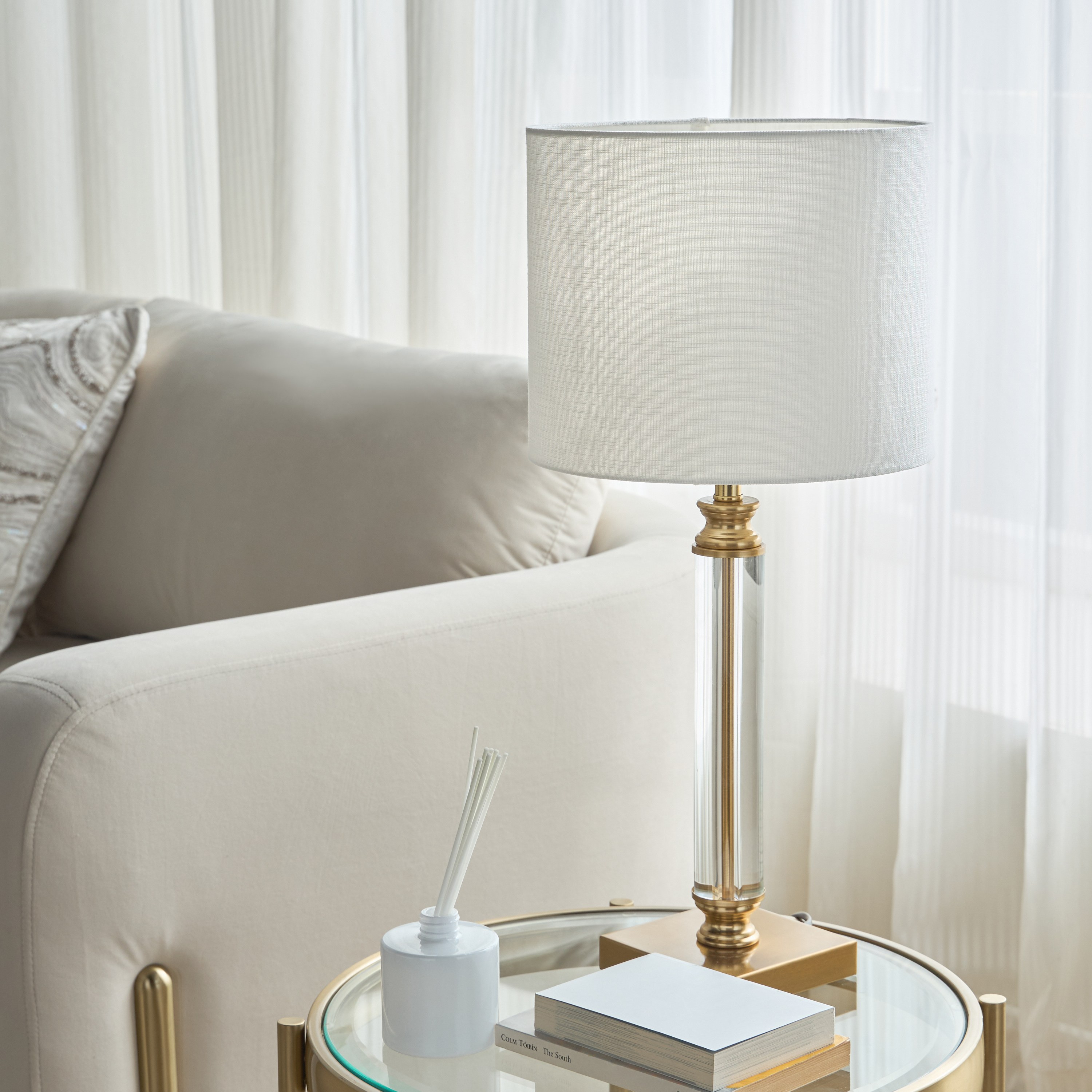 Azul Crystal Table Lamp - 60 cm-household-lighting-tableanddesklamps-image-5