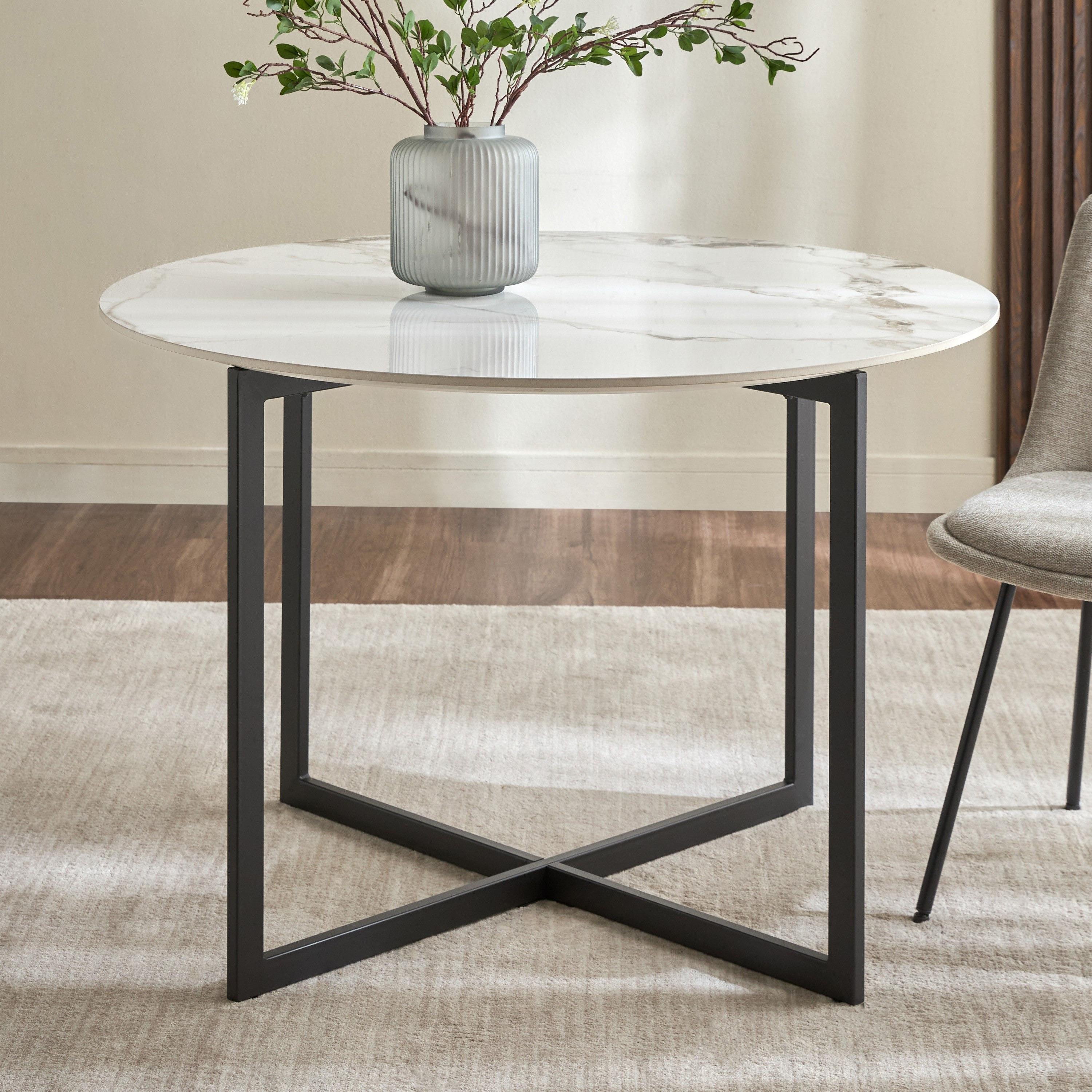 Renton 4-Seater Ceramic Top Dining Table