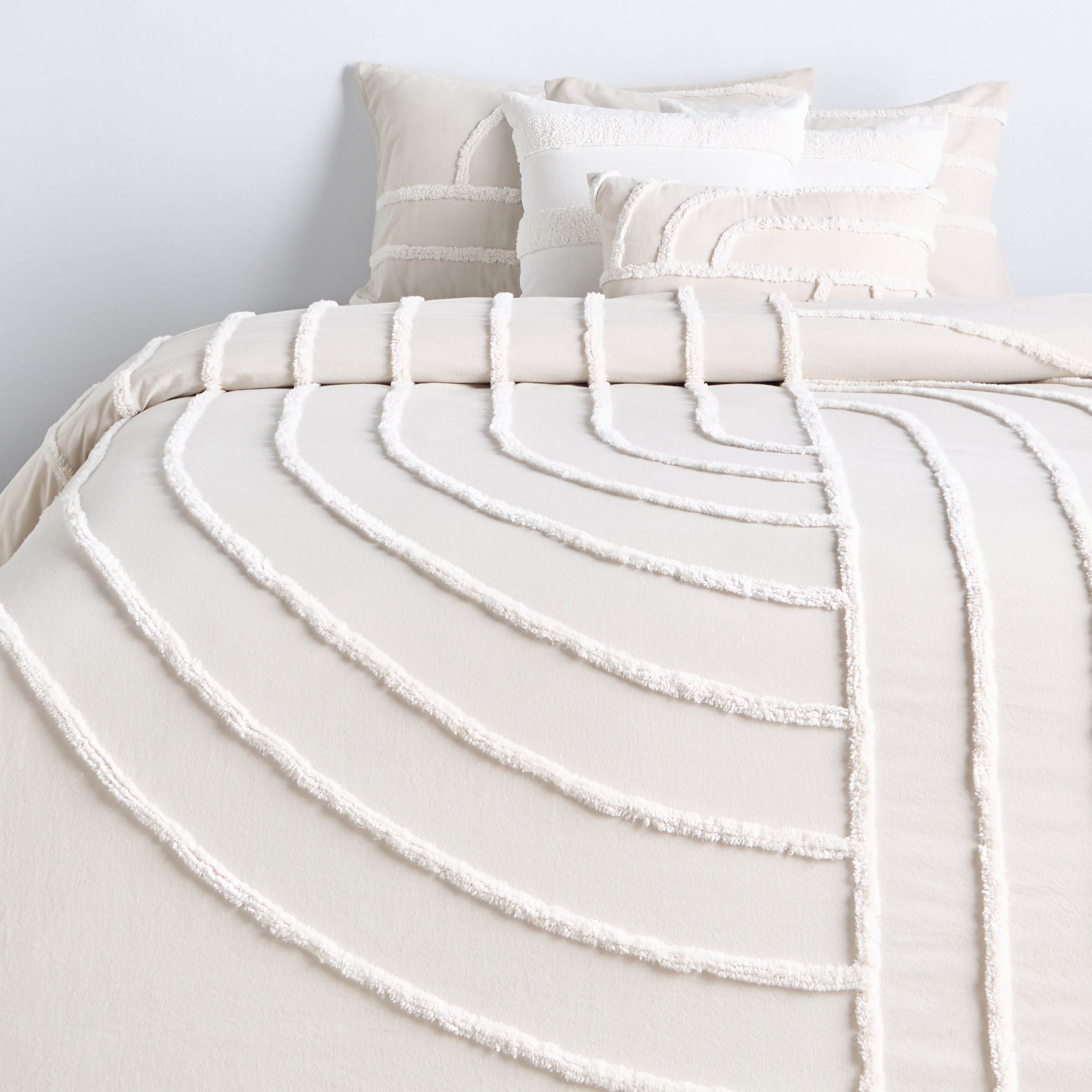 Paloma Cotton Tufted 6-Piece Super King Comforter Set - 240x260 cm-household-bedding-comfortersandbedspreads-comforters-image-2