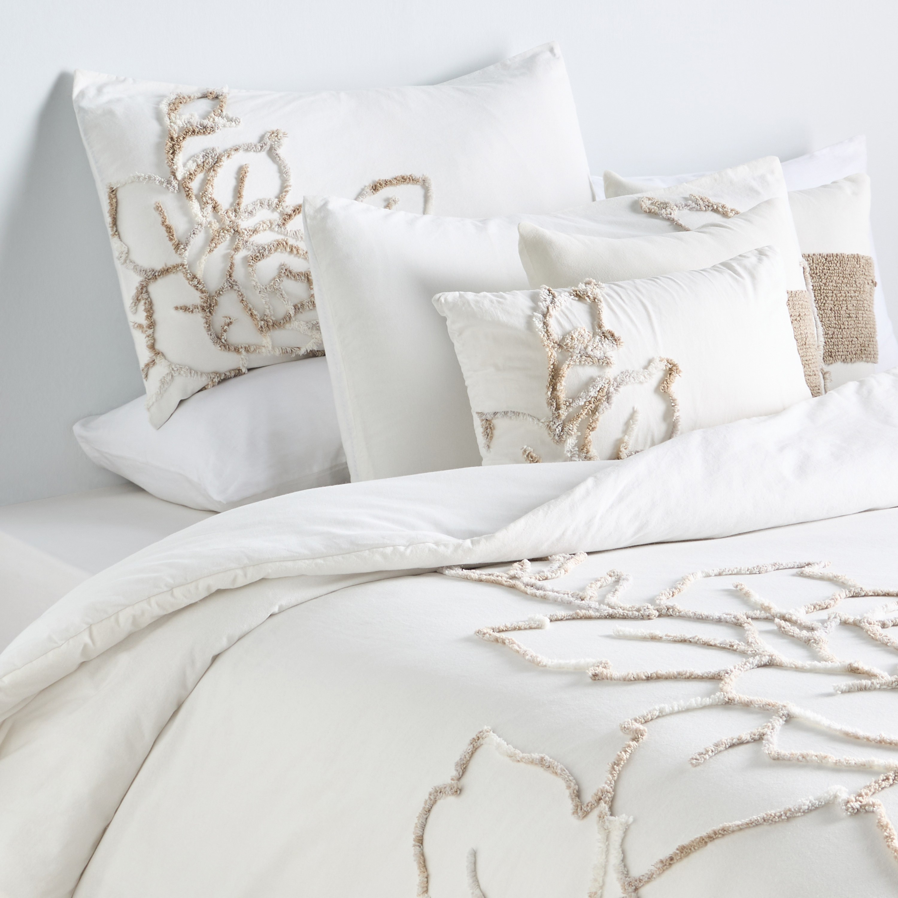 Roseatte Melange Cotton Tufted 6-Piece Super King Comforter Set - 240x260 cm-household-bedding-comfortersandbedspreads-comforters-image-1