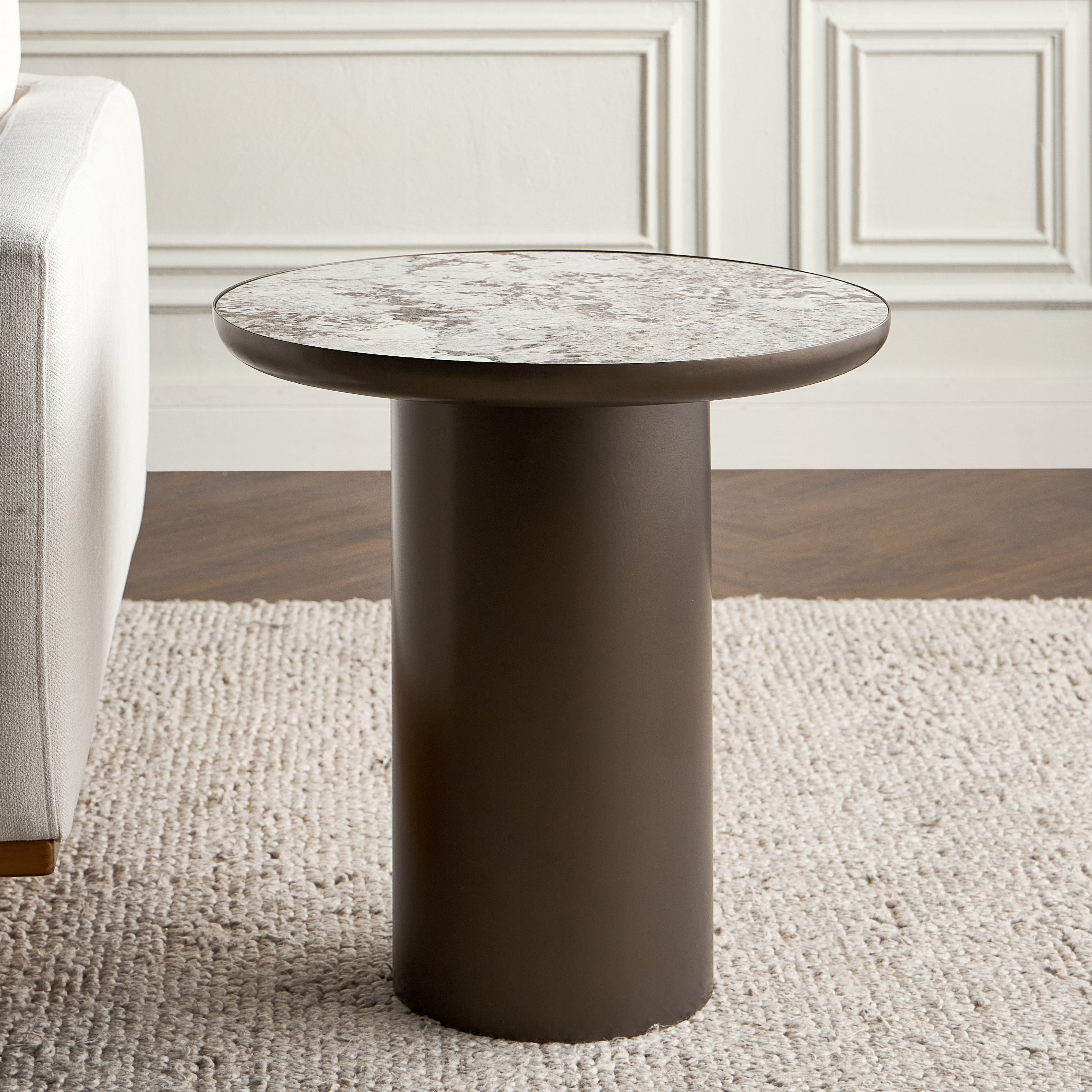 Aversa Ceramic Top Side Table