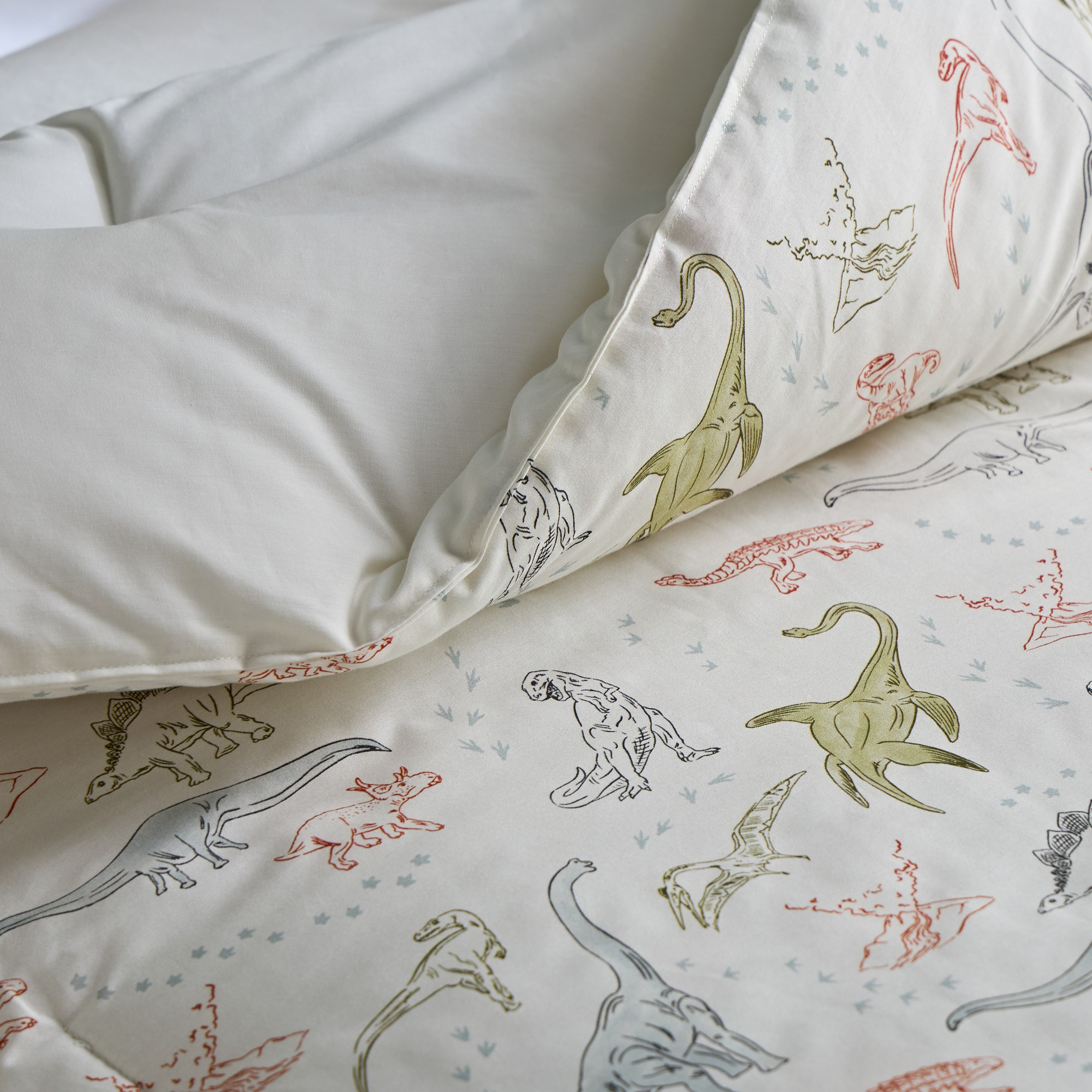 طقم لحاف فردي قطن بطبعات دينو - إلتون- قطعتين- 135x220 سم-babyandkids-beddingandwindows-bedding-comforters-image-5