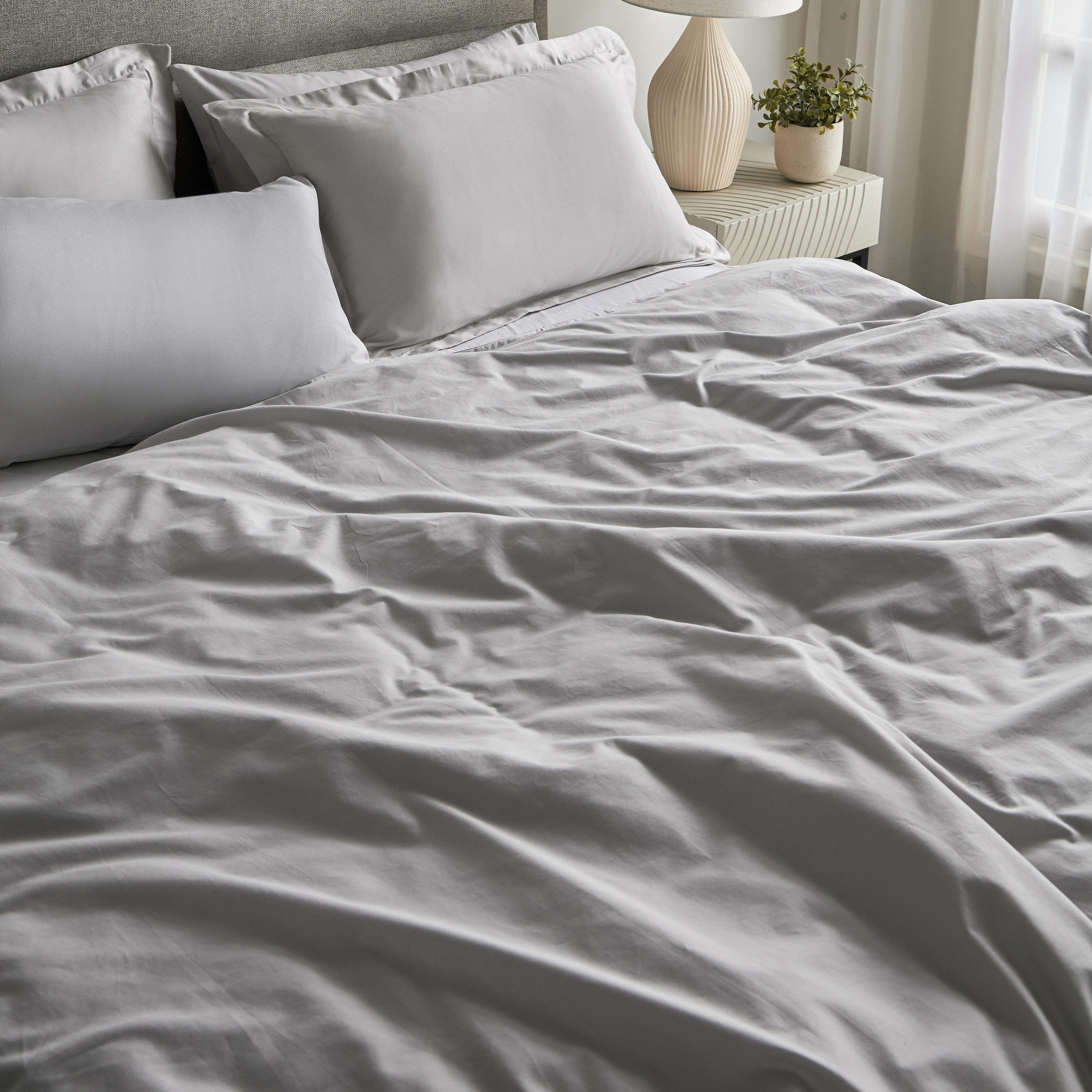 Oasis Cotton Sateen 200 Thread Count 3-Piece King Duvet Cover Set - 220x230 cm-household-bedding-duvetandcovers-duvetcovers-image-6