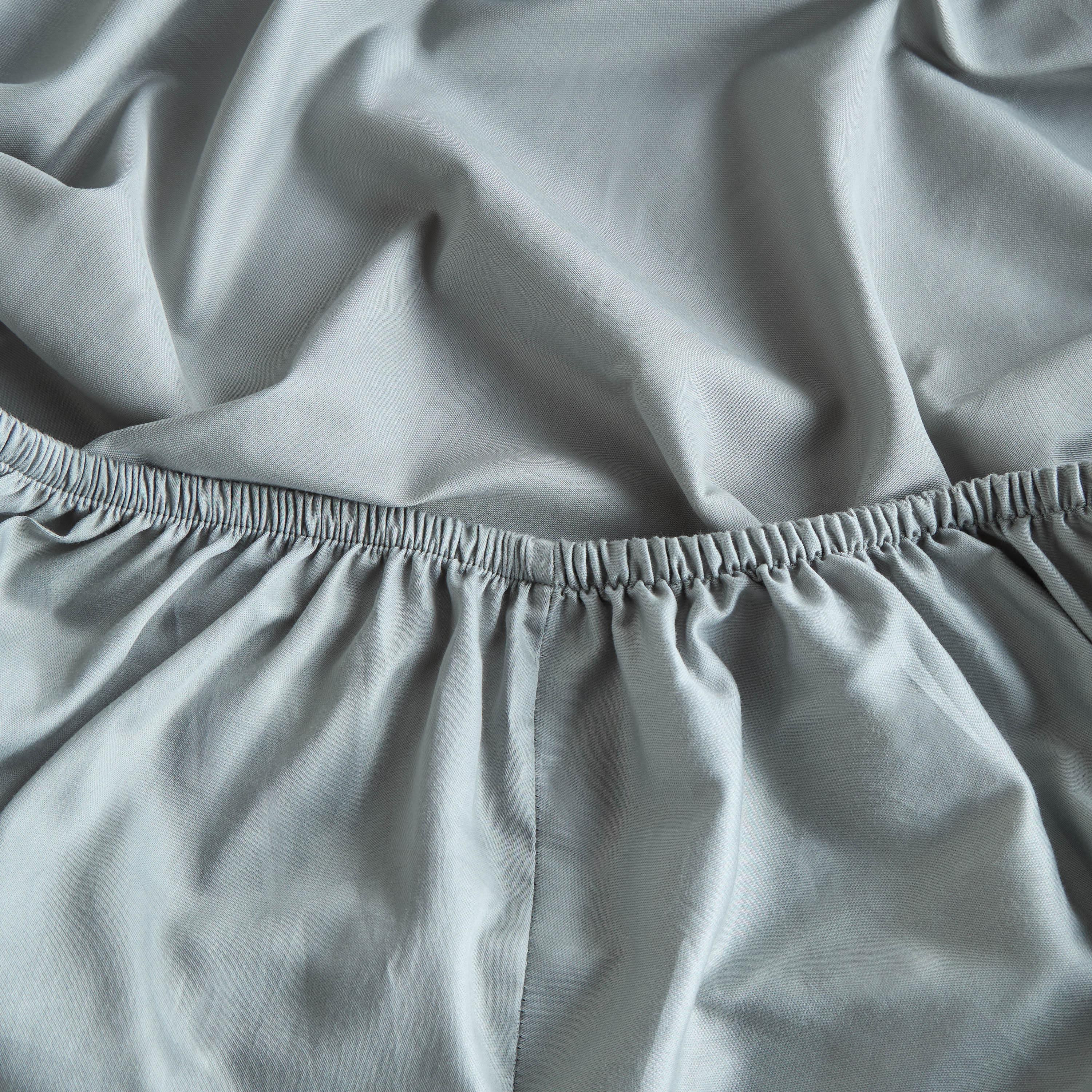 Oasis Cotton Sateen 200 Thread Count Full Fitted Sheet Set - 120x200 cm-household-bedding-sheetsandpillowcases-fittedsheets-image-2