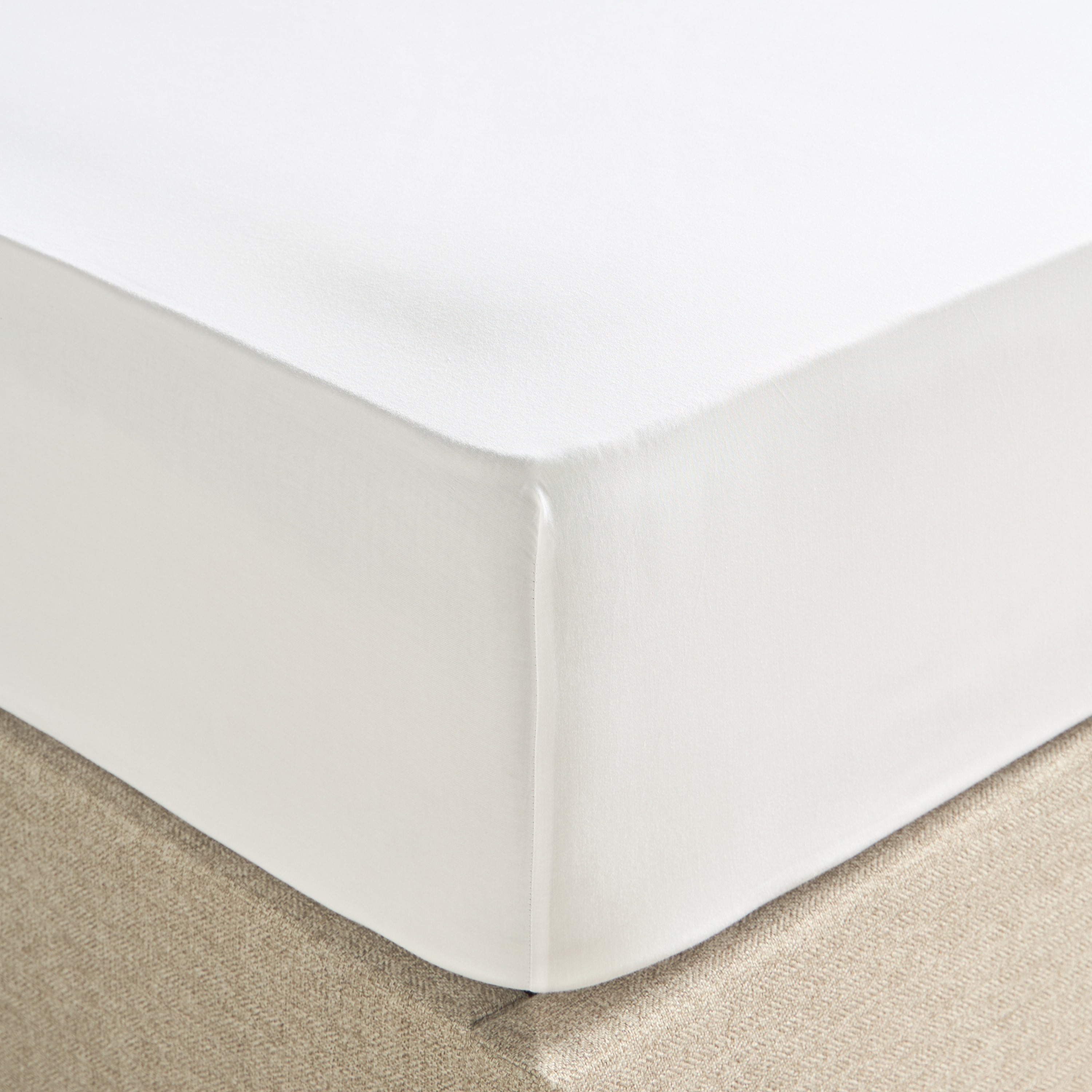 Oasis Cotton Sateen 200 Thread Count Full Fitted Sheet Set - 120x200 cm-household-bedding-sheetsandpillowcases-fittedsheets-image-1