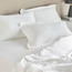 طقم شرشف مطّاطي مقاس كامل من القطن الساتان عدد خيوط 200 - أواسيس - 120×200 سم-household-bedding-sheetsandpillowcases-fittedsheets-image-1