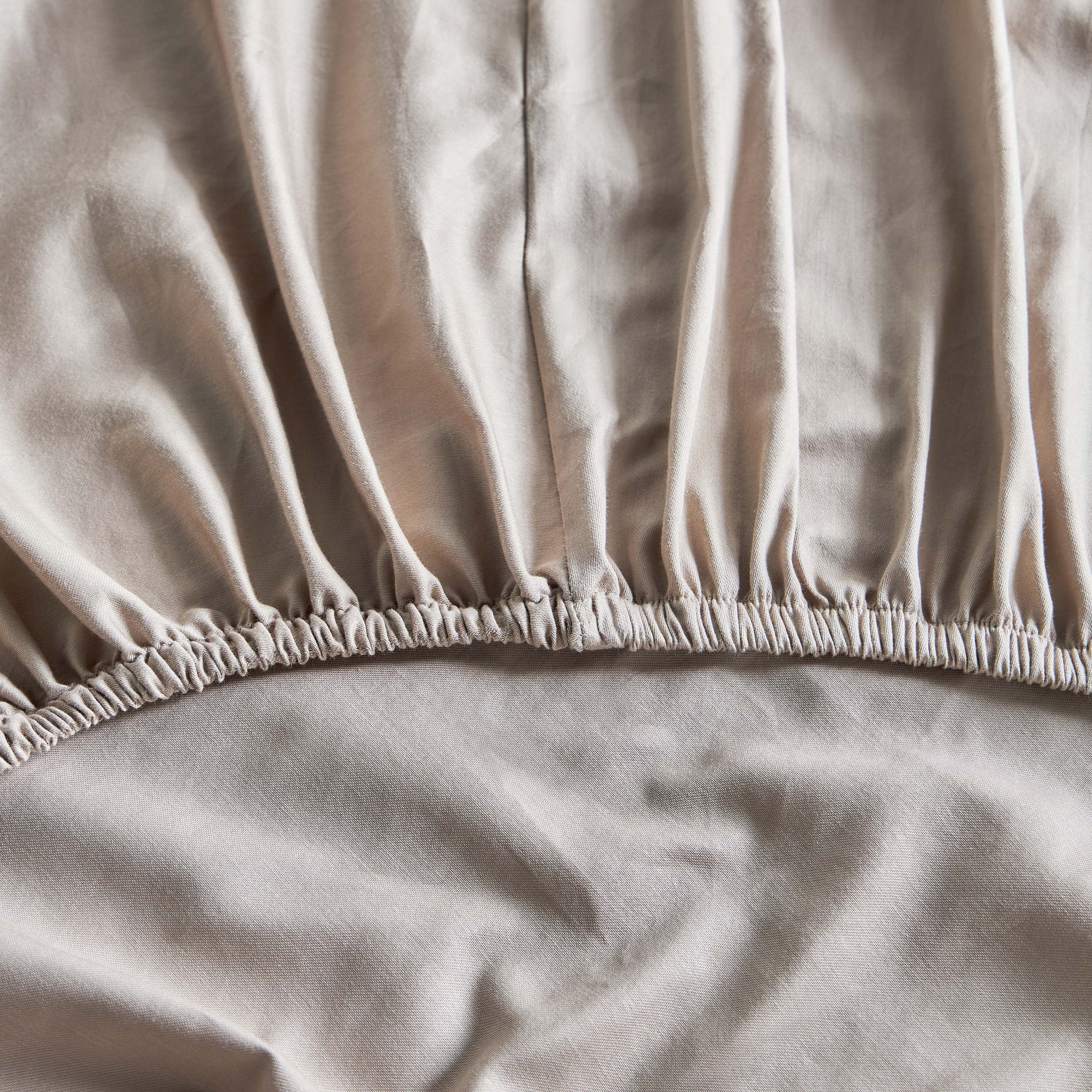 Oasis Cotton Sateen 200 Thread Count Single Fitted Sheet - 90x200 cm-household-bedding-sheetsandpillowcases-fittedsheets-image-2