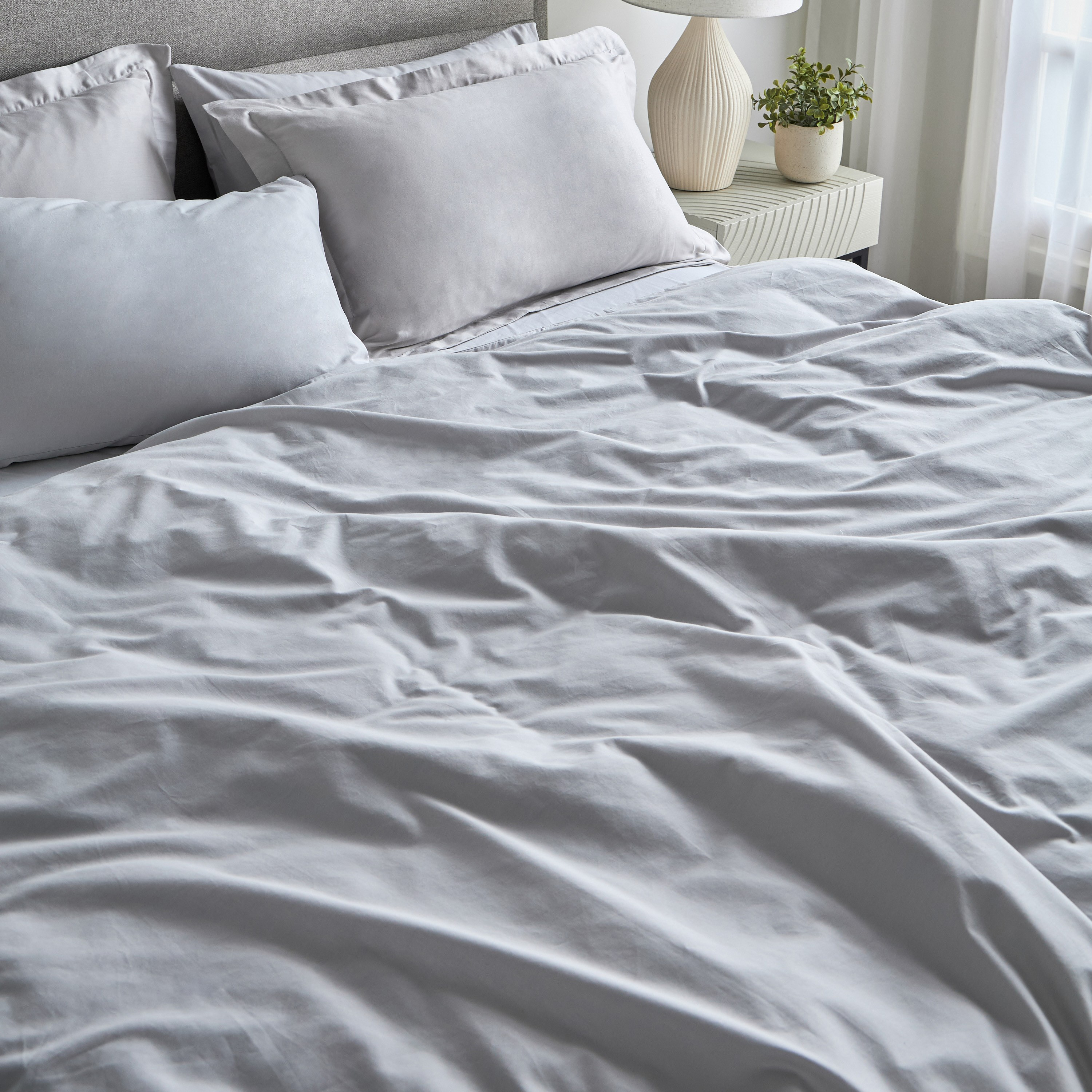 Oasis Cotton Sateen 200 Thread Count 2-Piece Pillowcase Set - 50x75 cm-household-bedding-sheetsandpillowcases-pillowcases-image-4