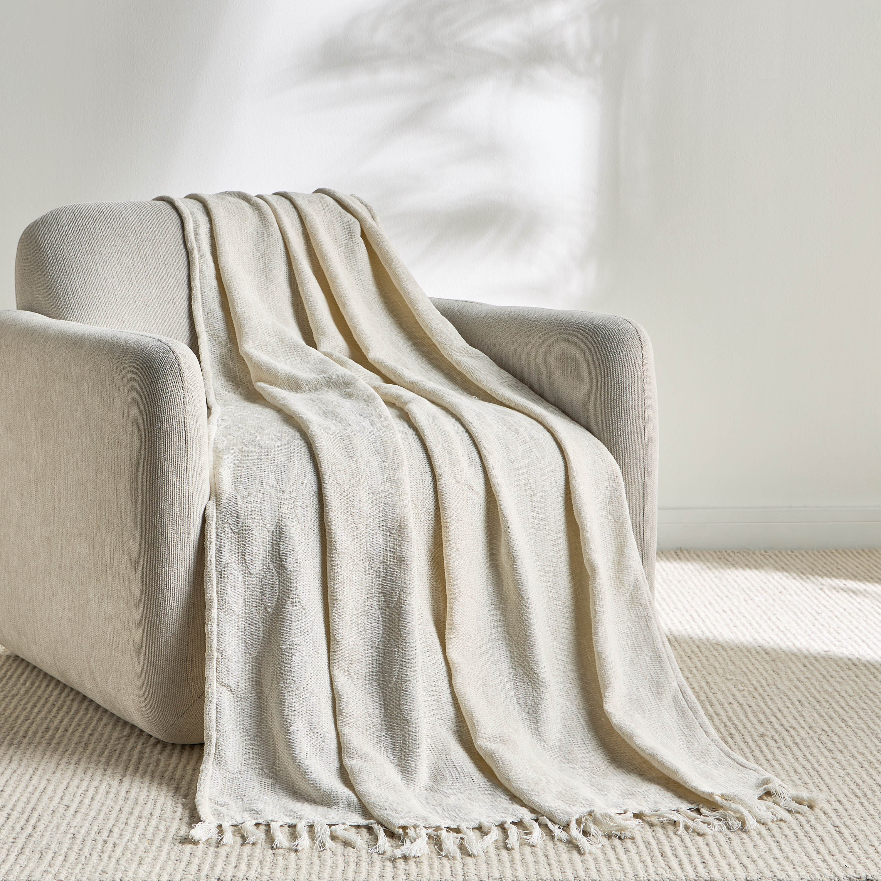 Bastia Cotton Throw - 130x170 cm-household-bedding-blankets-image-1
