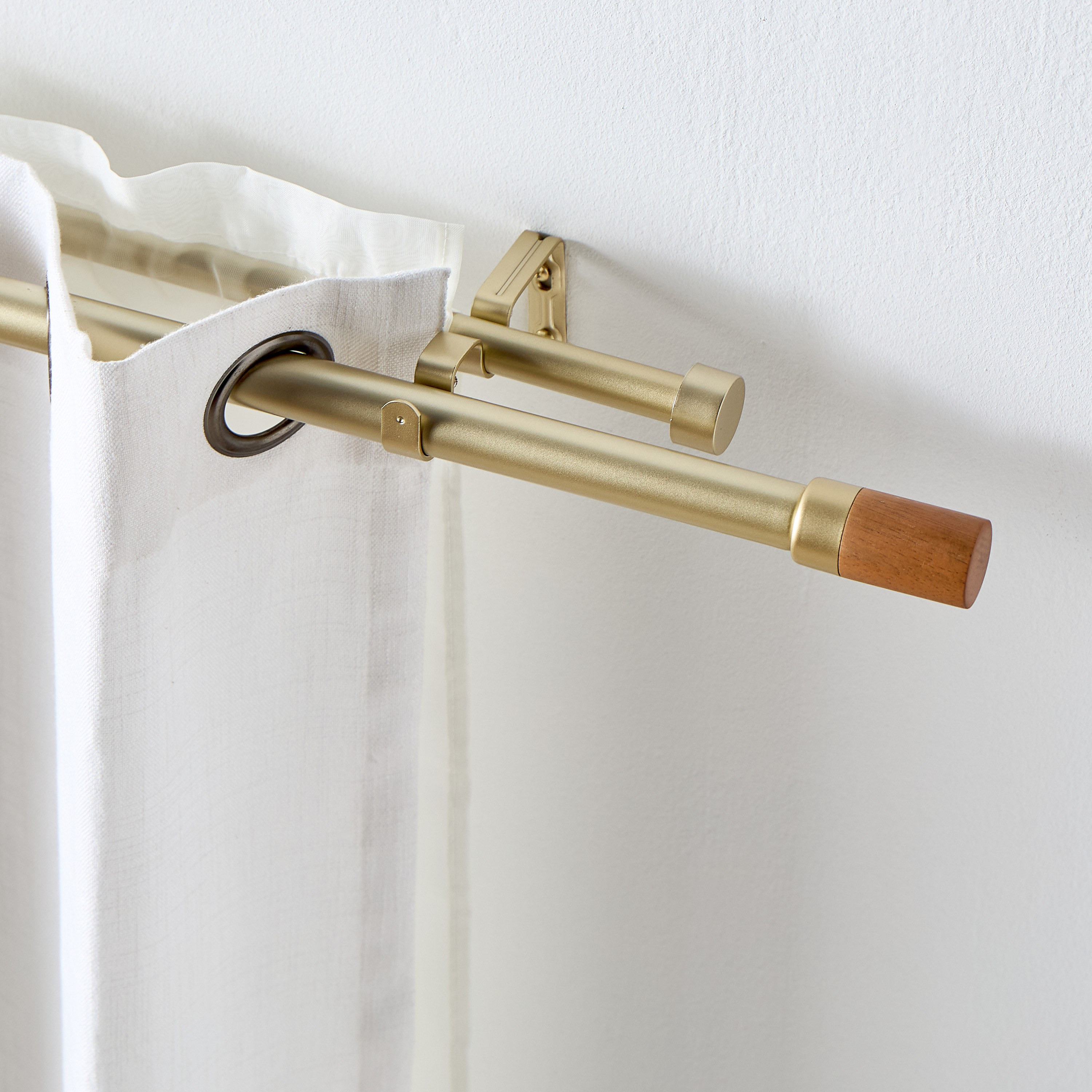 Denver Extendable Double Curtain Rod - 107-305 cm-household-windows-curtainrodsandaccessories-curtainrods-image-1