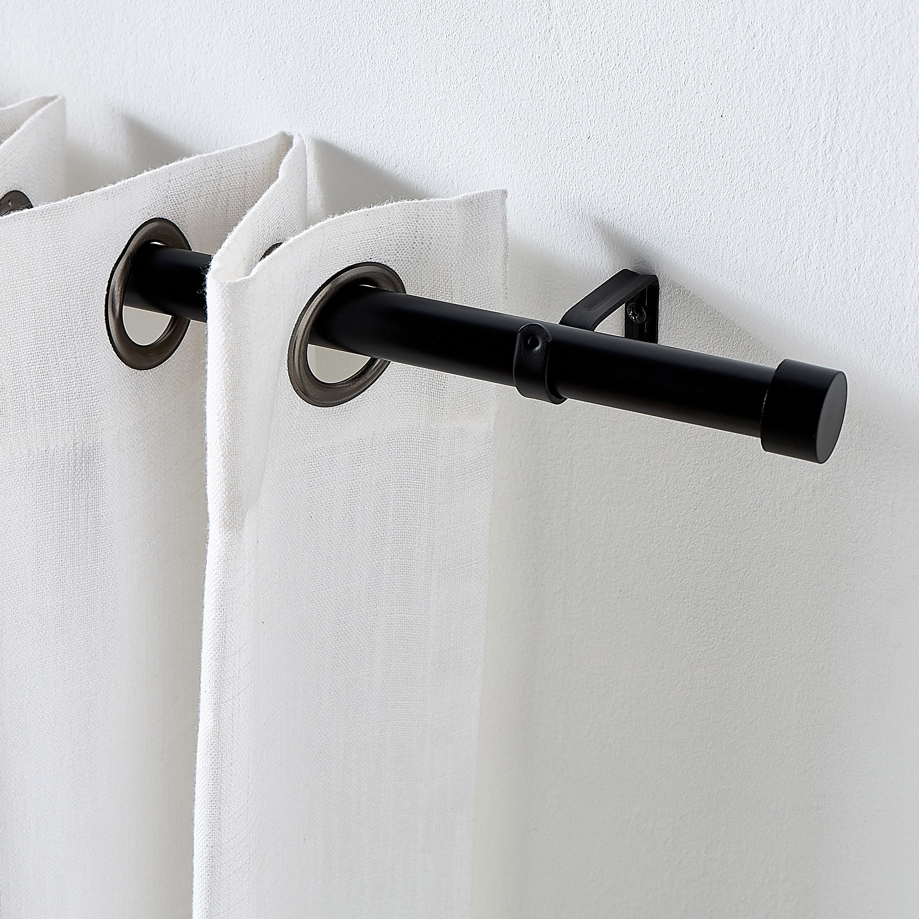 Endcap Extendable Single Curtain Rod - 107-305 cm-household-windows-curtainrodsandaccessories-curtainrods-image-1