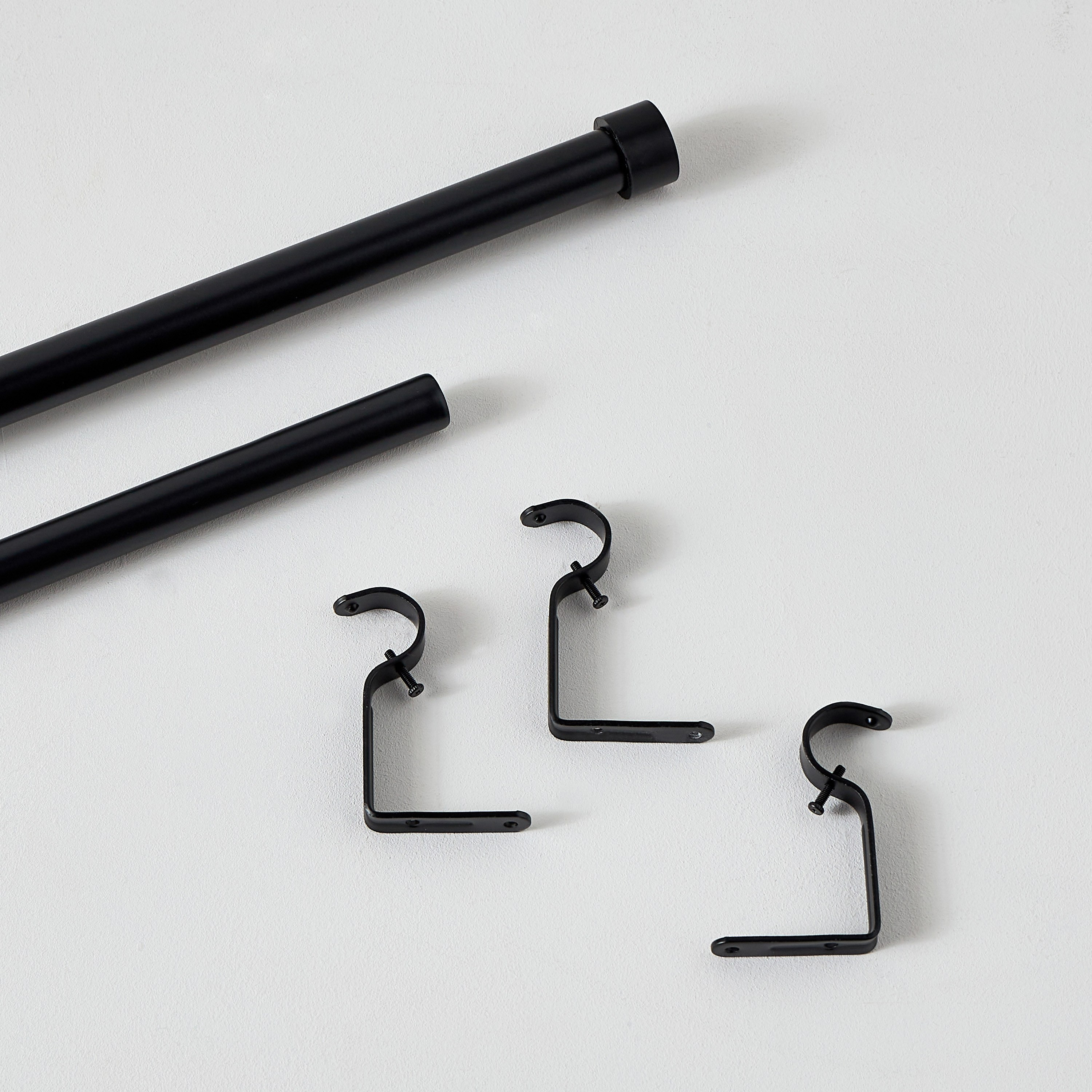Endcap Extendable Single Curtain Rod - 107-305 cm-household-windows-curtainrodsandaccessories-curtainrods-image-3