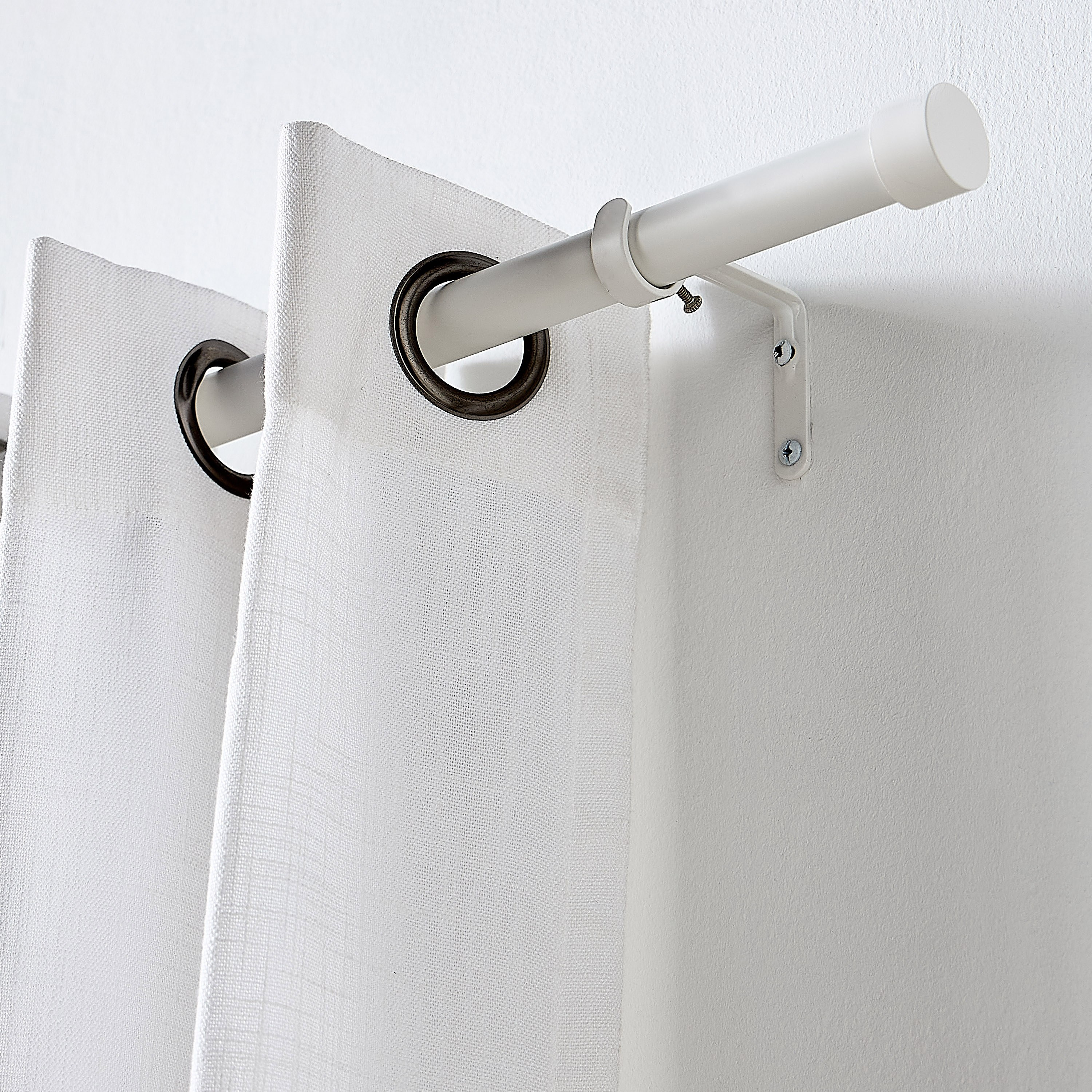 Endcap Extendable Single Curtain Rod - 107-305 cm-household-windows-curtainrodsandaccessories-curtainrods-image-2