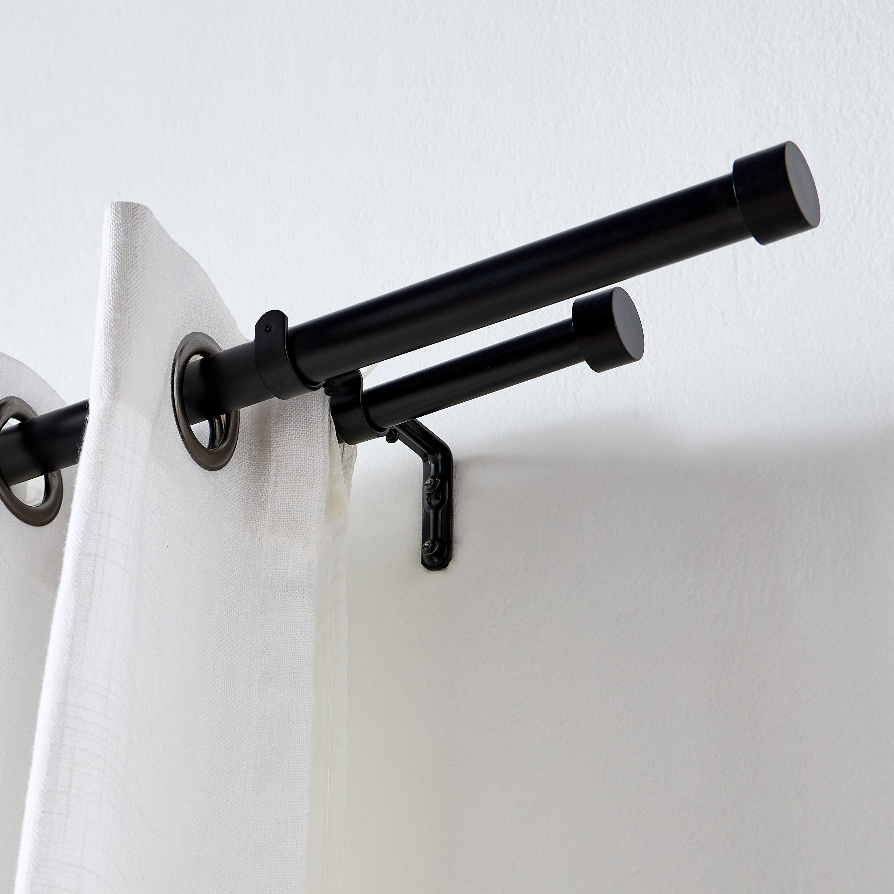 Endcap Extendable Double Curtain Rod - 107-305 cm-household-windows-curtainrodsandaccessories-curtainrods-image-2