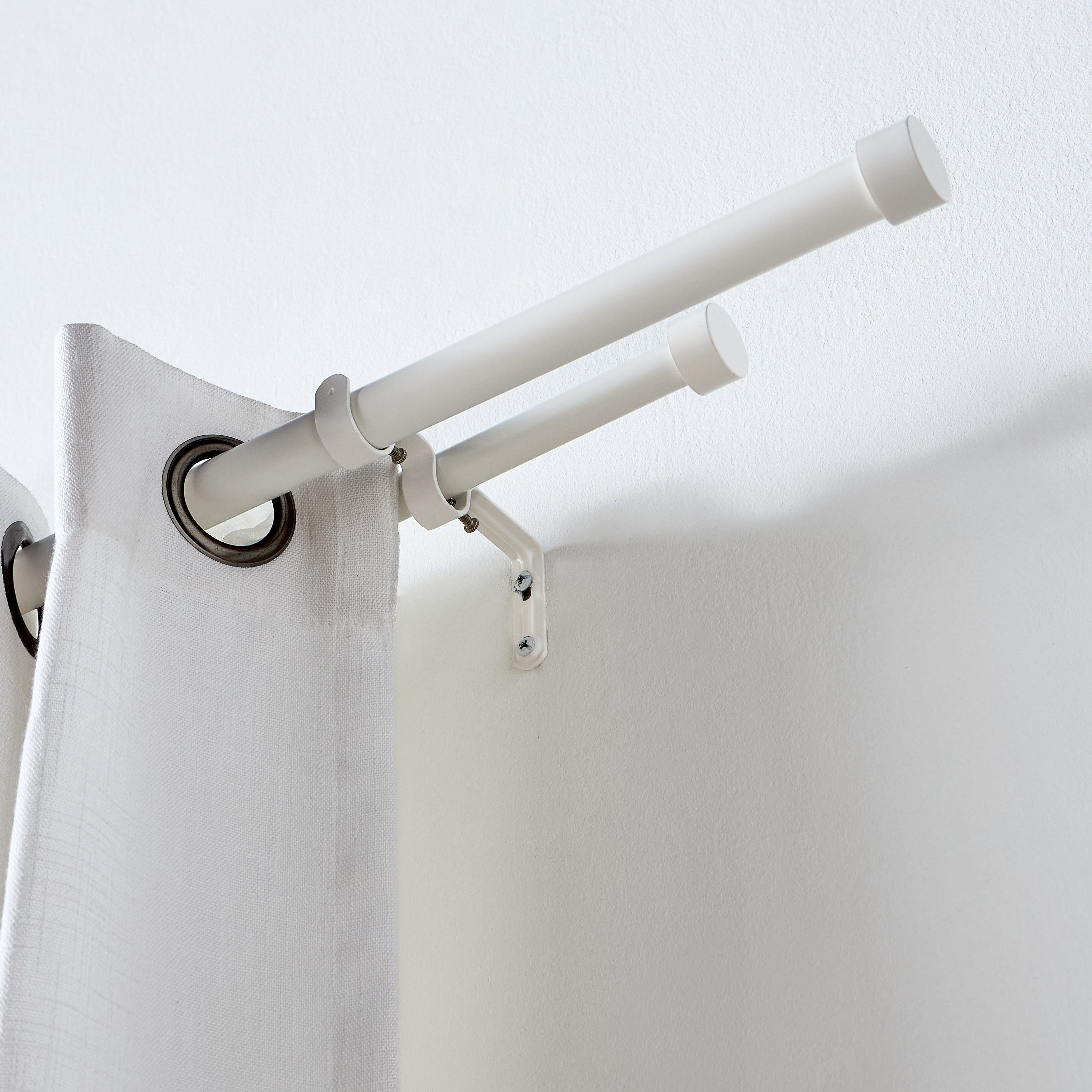 Endcap Extendable Double Curtain Rod - 107-305 cm-household-windows-curtainrodsandaccessories-curtainrods-image-2