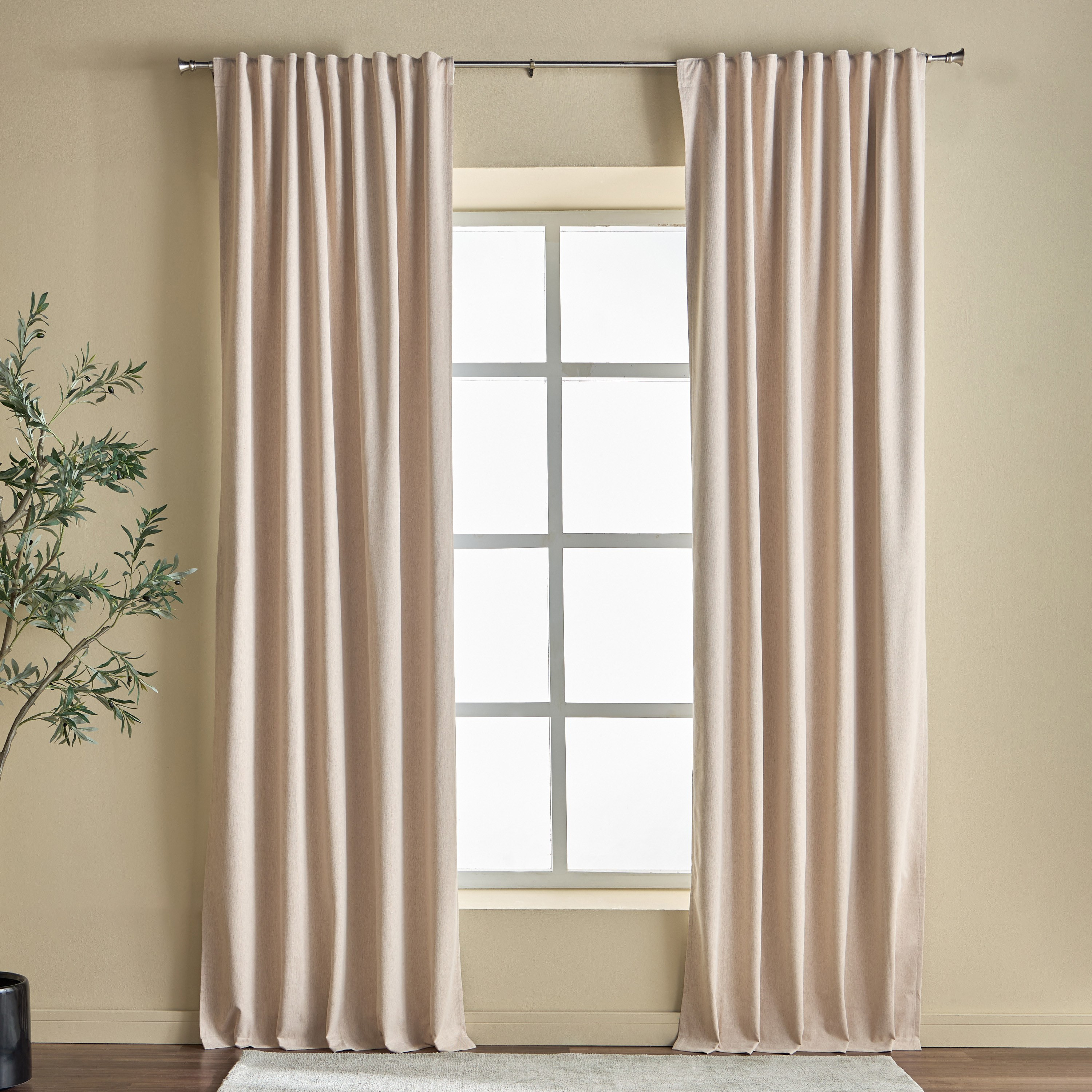 Amora 2-Piece Blackout Curtain Set - 135x300 cm-household-windows-curtains-image-1