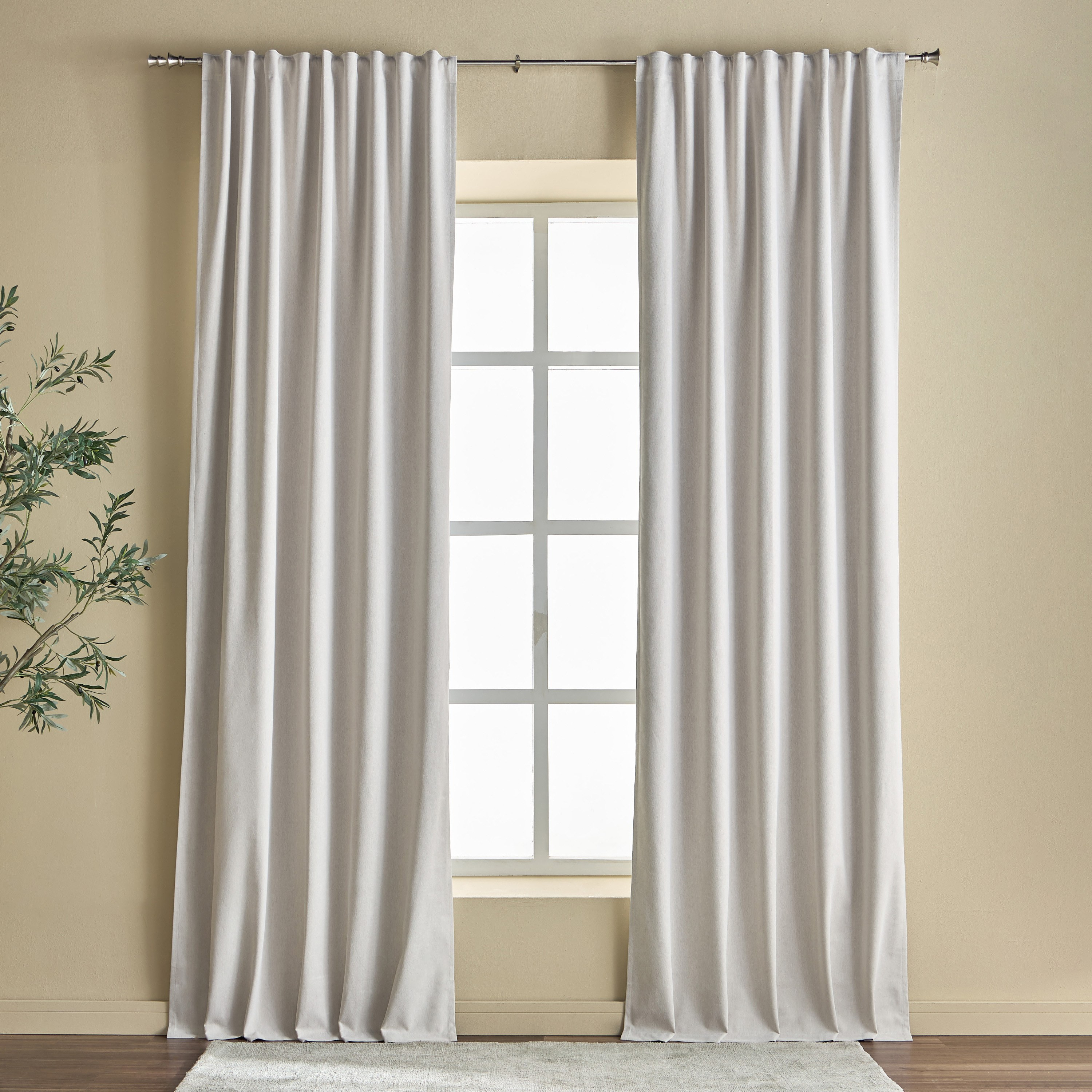 Amora 2-Piece Blackout Curtain Set - 135x300 cm-household-windows-curtains-image-1