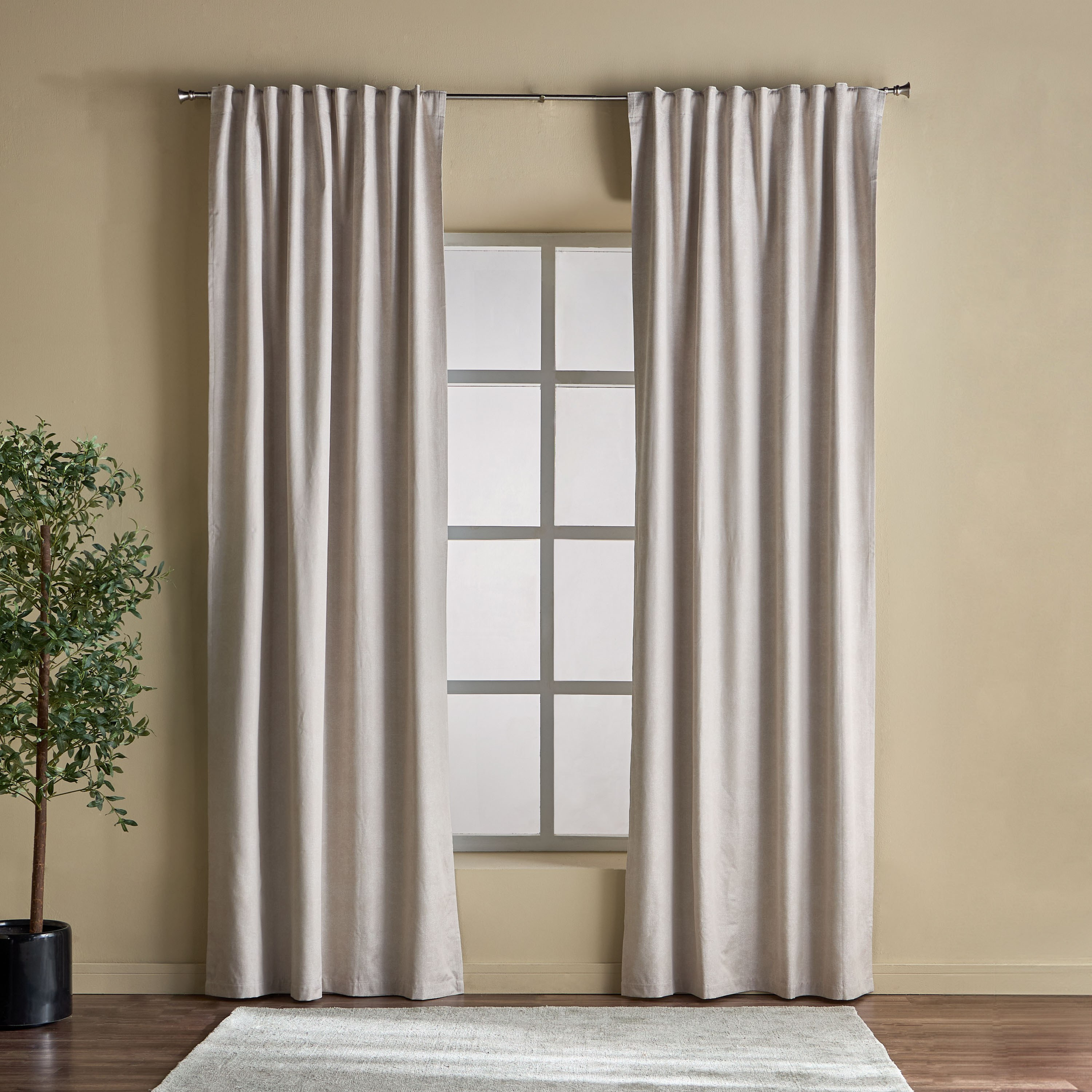 Francesca 2-Piece Blackout Curtain Set - 135x300 cm-household-windows-curtains-image-1