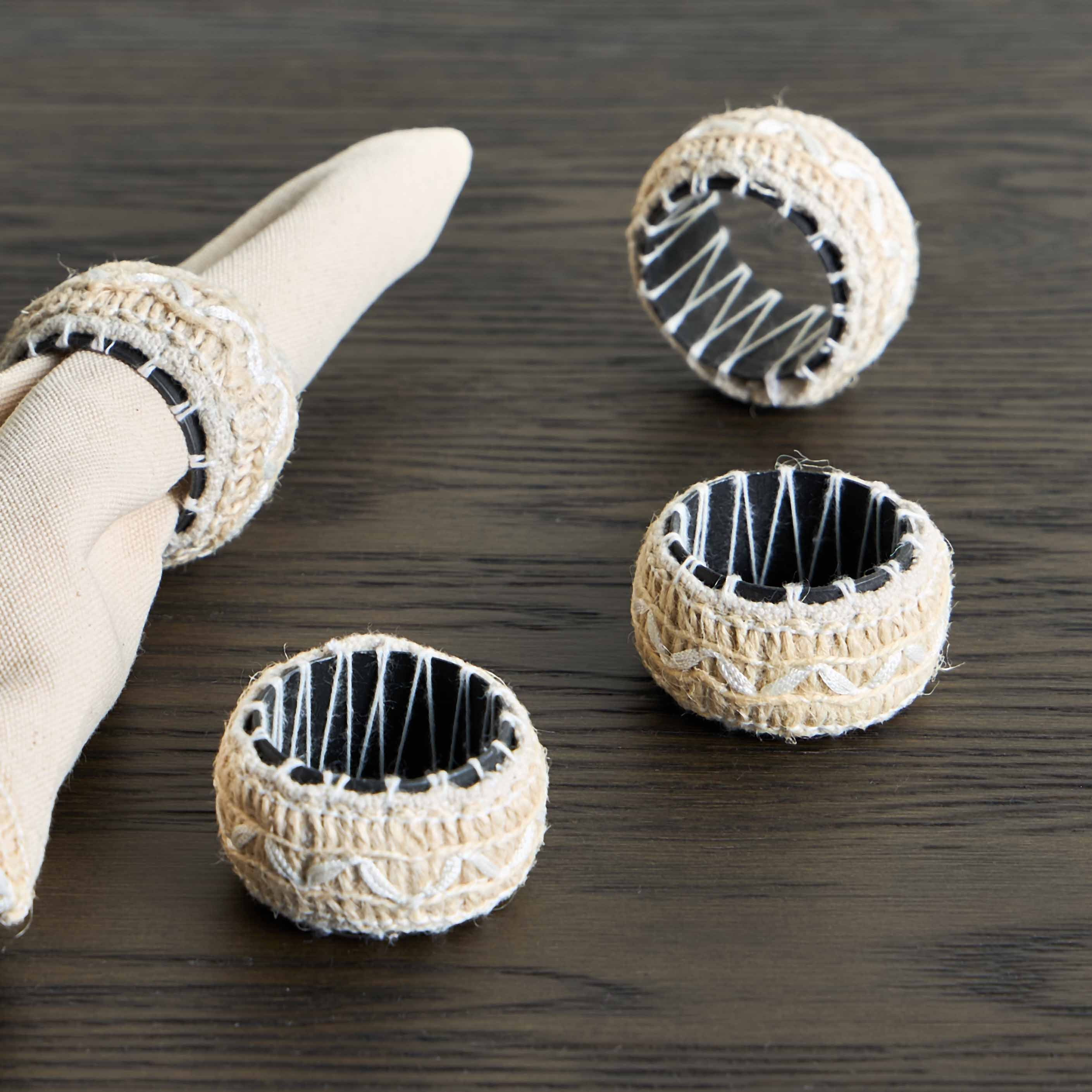Noya 4-Piece Napkin Ring Set - 5 cm-household-dining-tablelinen-napkinsandaccessories-image-1