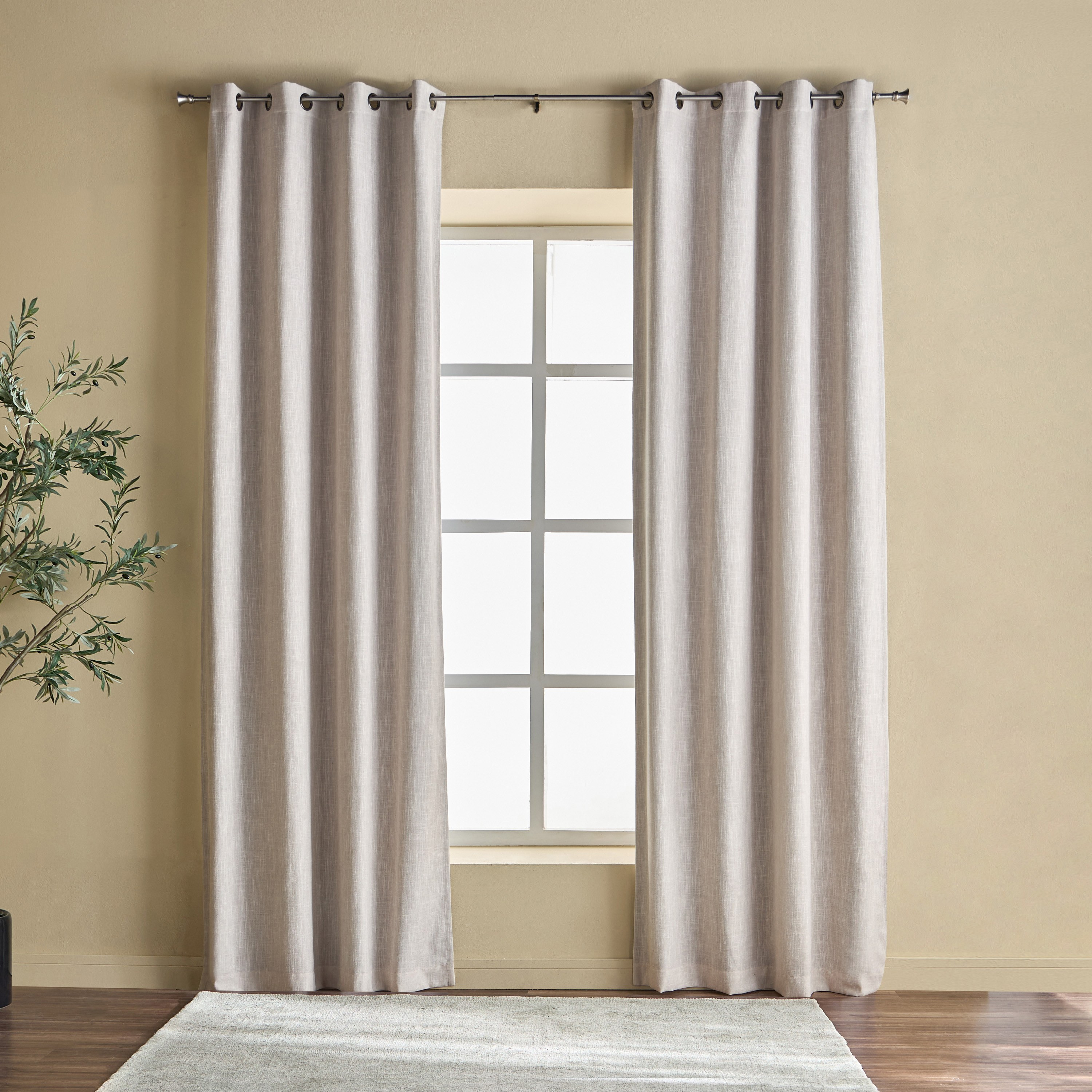 طقم ستائر معتّمة من قطعتين - سوليفان - 140x300 سم-household-windows-curtains-image-1