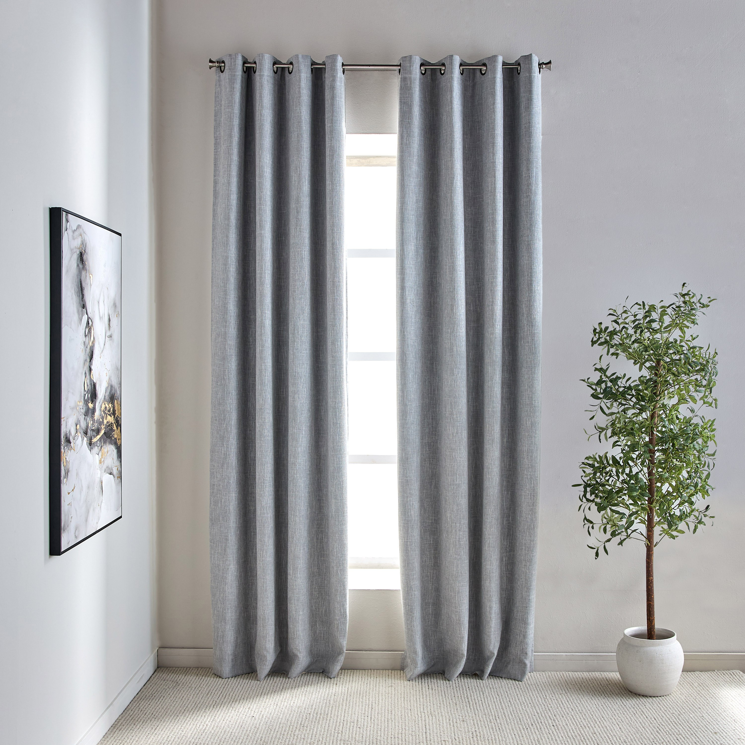 طقم ستائر معتّمة من قطعتين - سوليفان - 140x300 سم-household-windows-curtains-image-6
