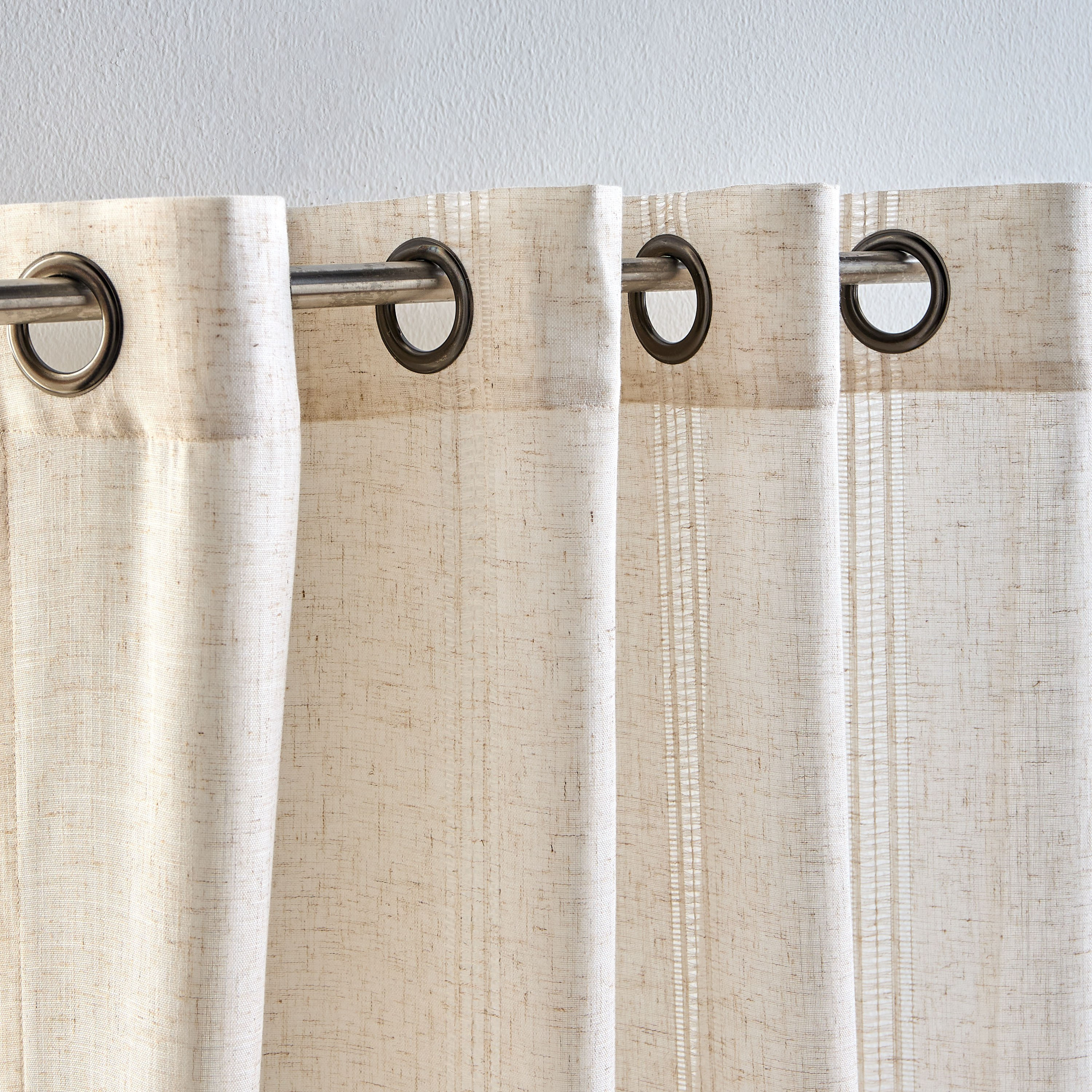 طقم ستائر شفافة من قطعتين - جلوريا - 140x240 سم-household-windows-curtains-image-3