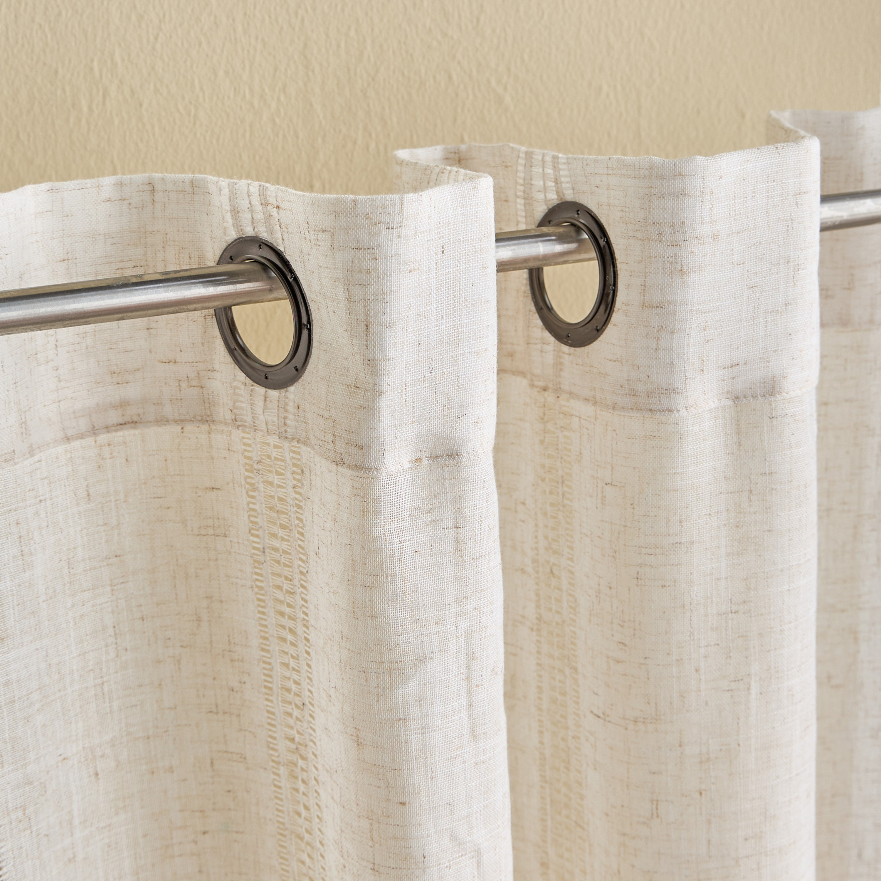 طقم ستائر شفافة من قطعتين - جلوريا - 140x300 سم-household-windows-curtains-image-4