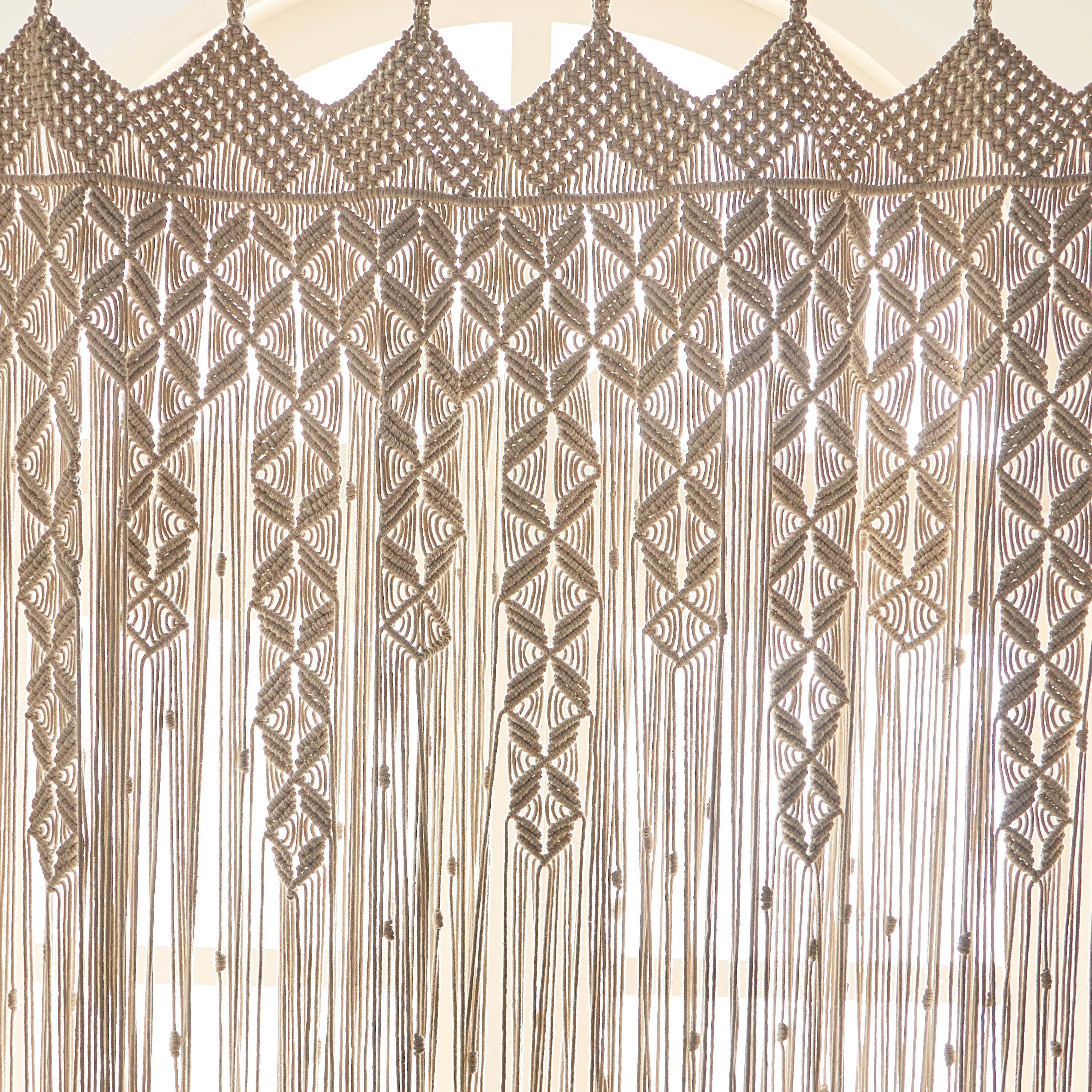 Macrame Curtain - 110x215 cm-household-windows-curtains-image-2