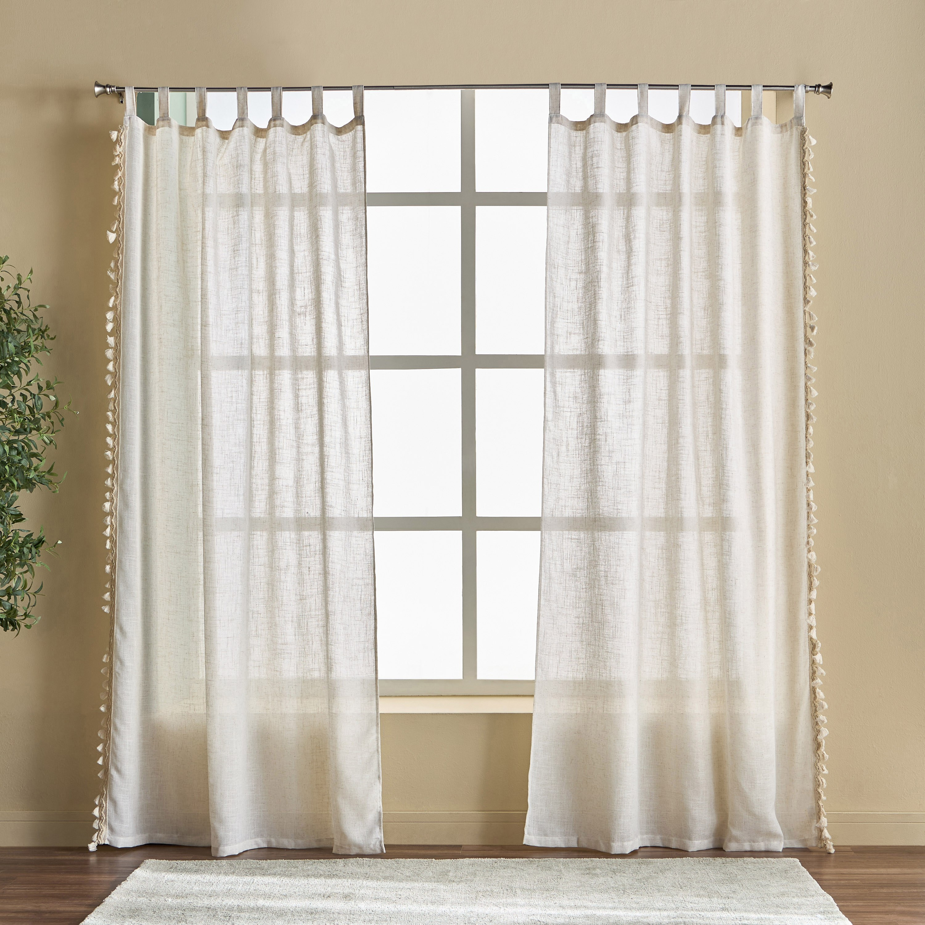 Aveline 2-Piece Sheer Curtains Set - 135x240 cm-household-windows-curtains-image-1