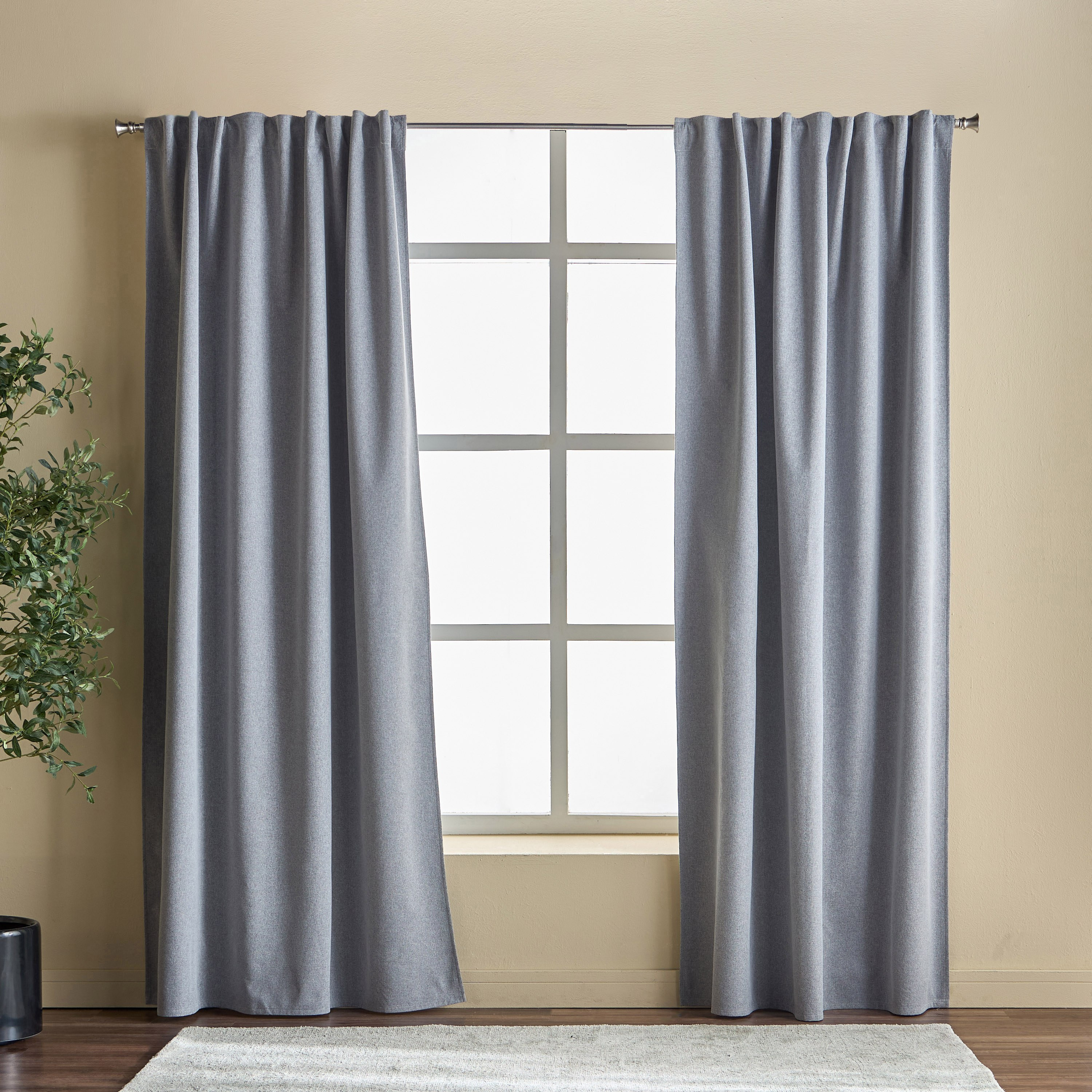 Aurora 2-Piece Blackout Curtain Set - 140x295 cm-household-windows-curtains-image-1