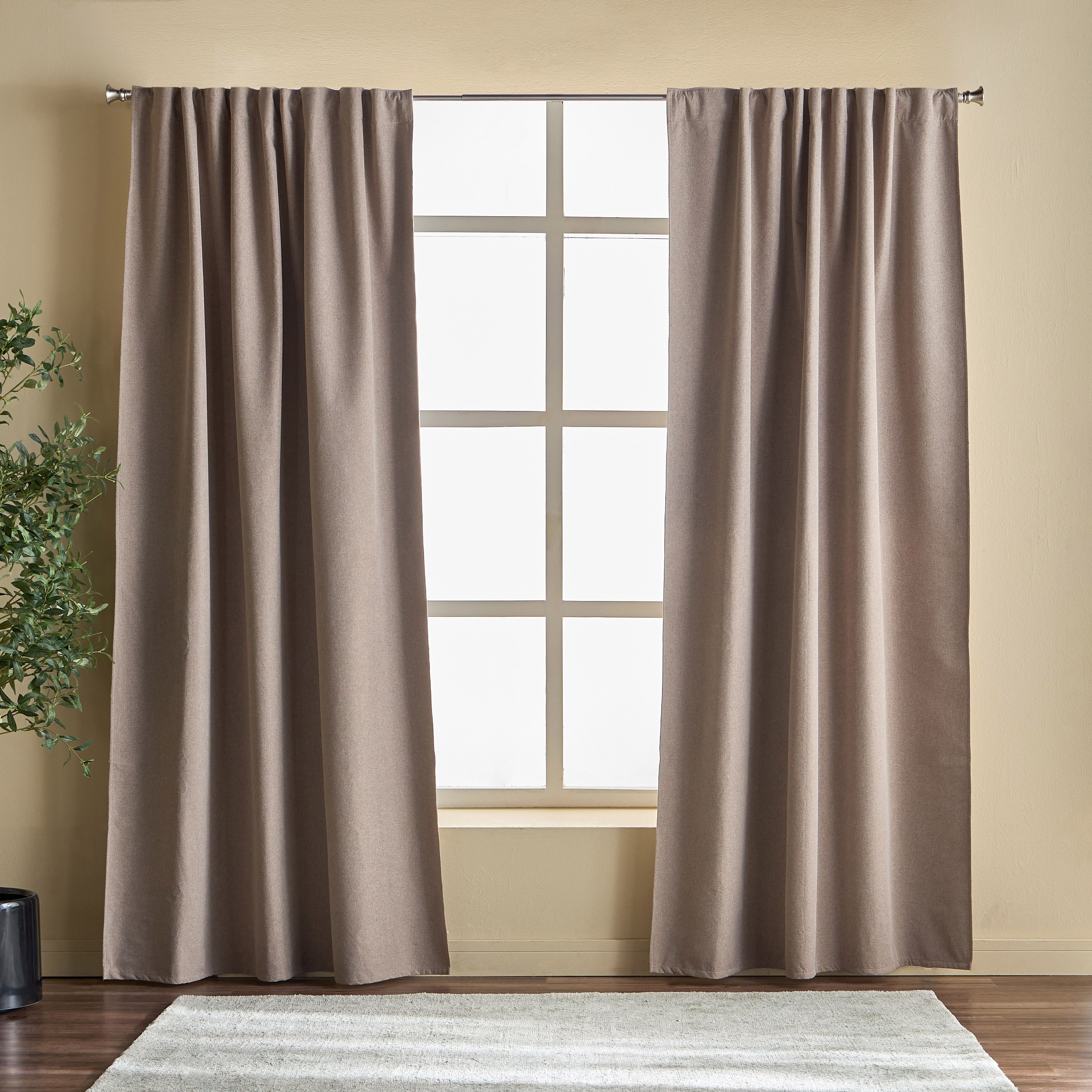 Aurora 2-Piece Blackout Curtain Set - 140x240 cm-household-windows-curtains-image-1