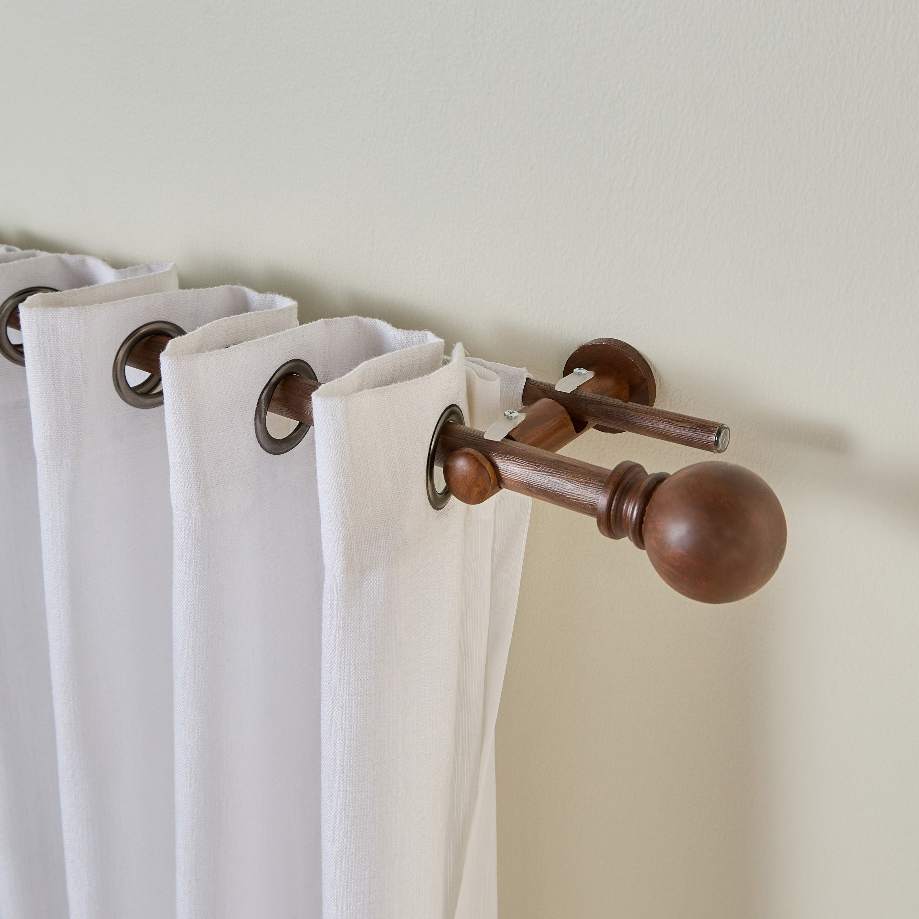 Vintage Double Extendable Curtain Rod - 107-320 cm-household-windows-curtainrodsandaccessories-curtainrods-image-1